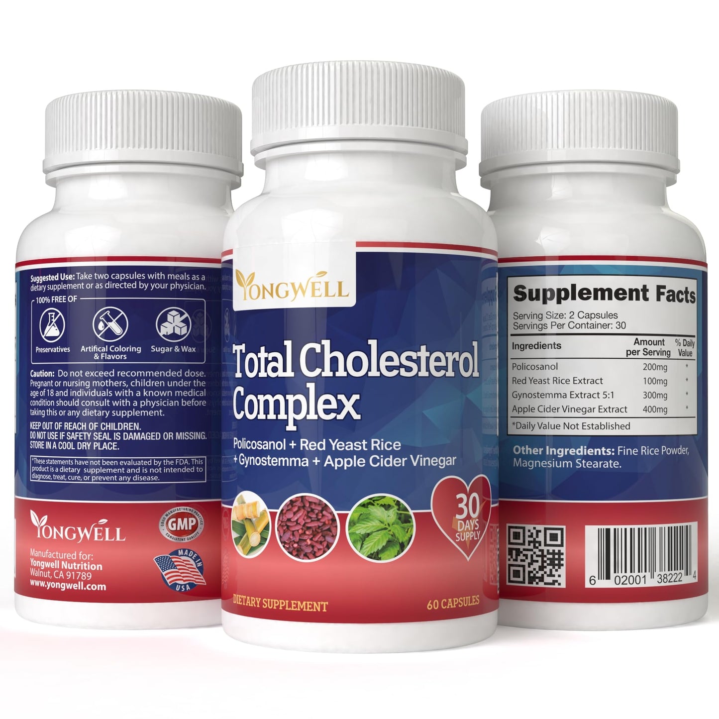 YongWell Total Cholesterol Complex Capsules, 60 Count