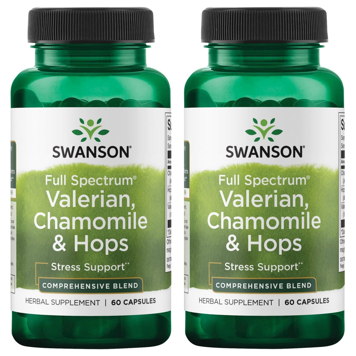 Swanson Valerian Chamomile & Hops, 120 Capsules