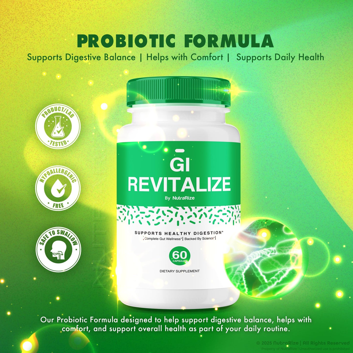 NutraRize GI Revitalize Pro Capsules 120 Capsules