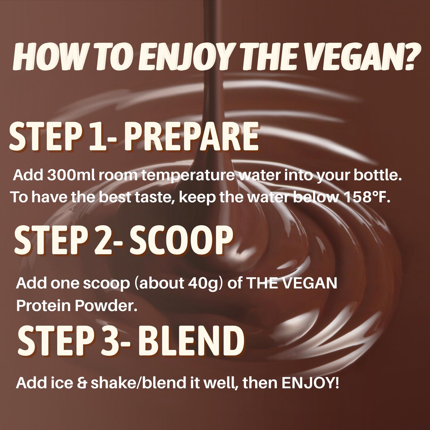 THE VEGAN Plant Based Protein Powder Chocolate, 32.25 oz
