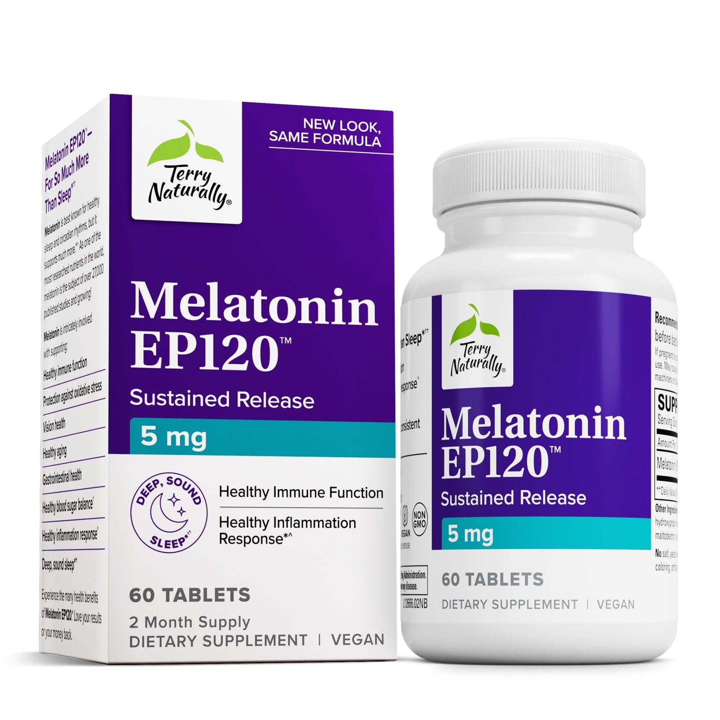 Terry Naturally Melatonin EP 120 5 mg Tablet, 60 Count