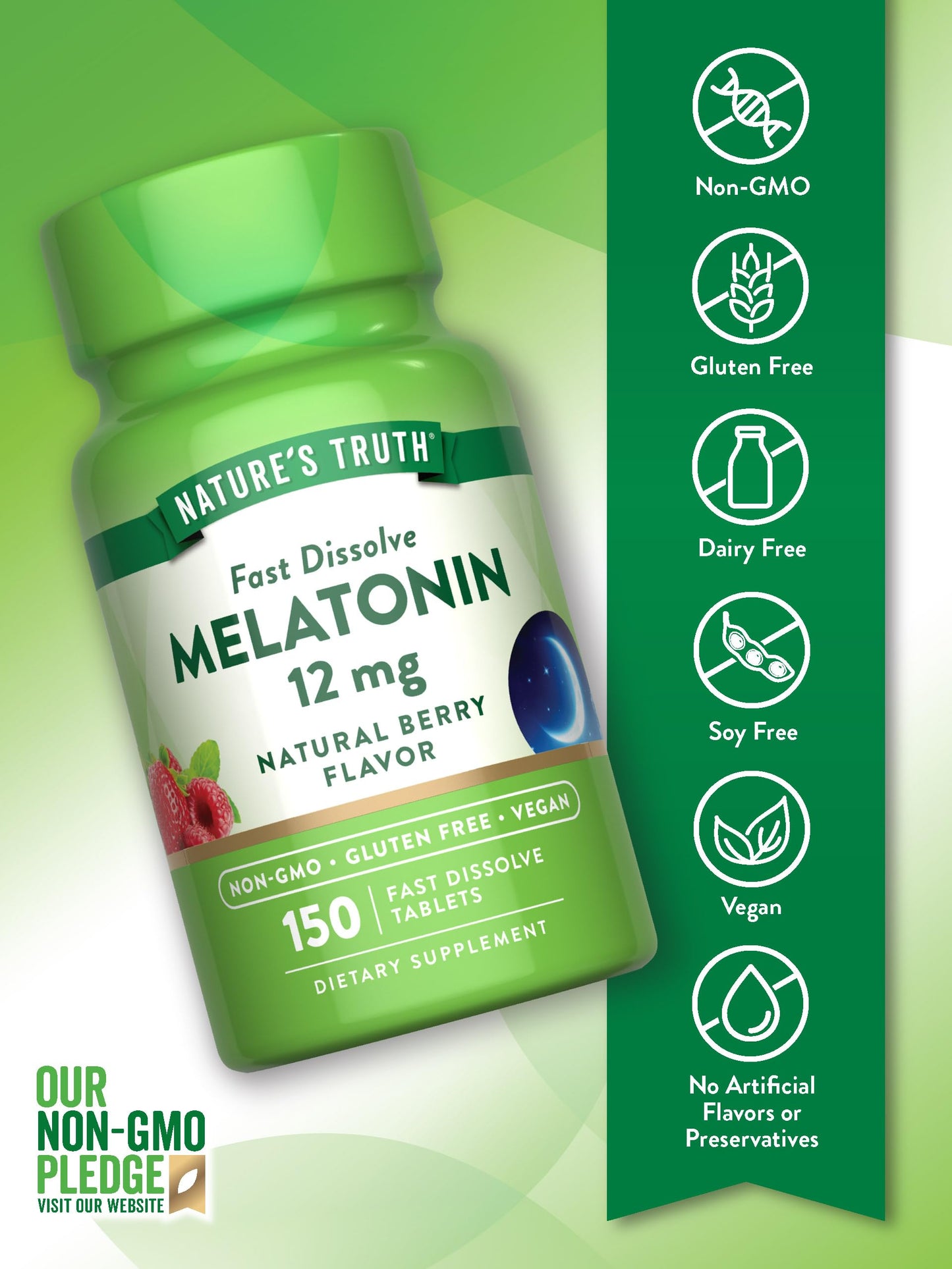Nature's Truth Melatonin 12 mg 150 Tablets