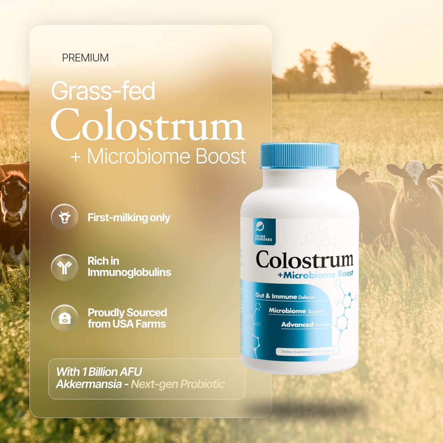 Prime Powders Colostrum Capsules Powder 4.23 oz