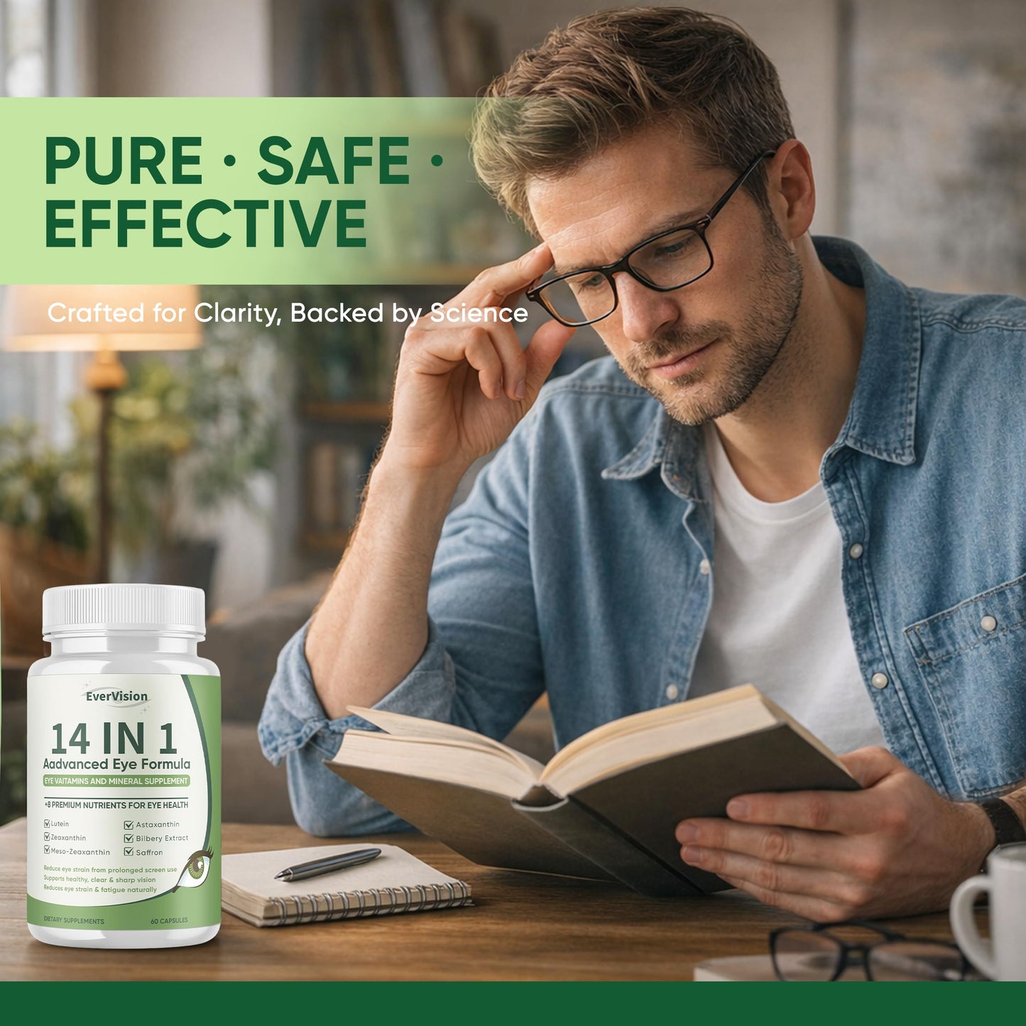 EVERVISION 14 in 1 Advanced Eye Formula Capsule, 60 Capsules