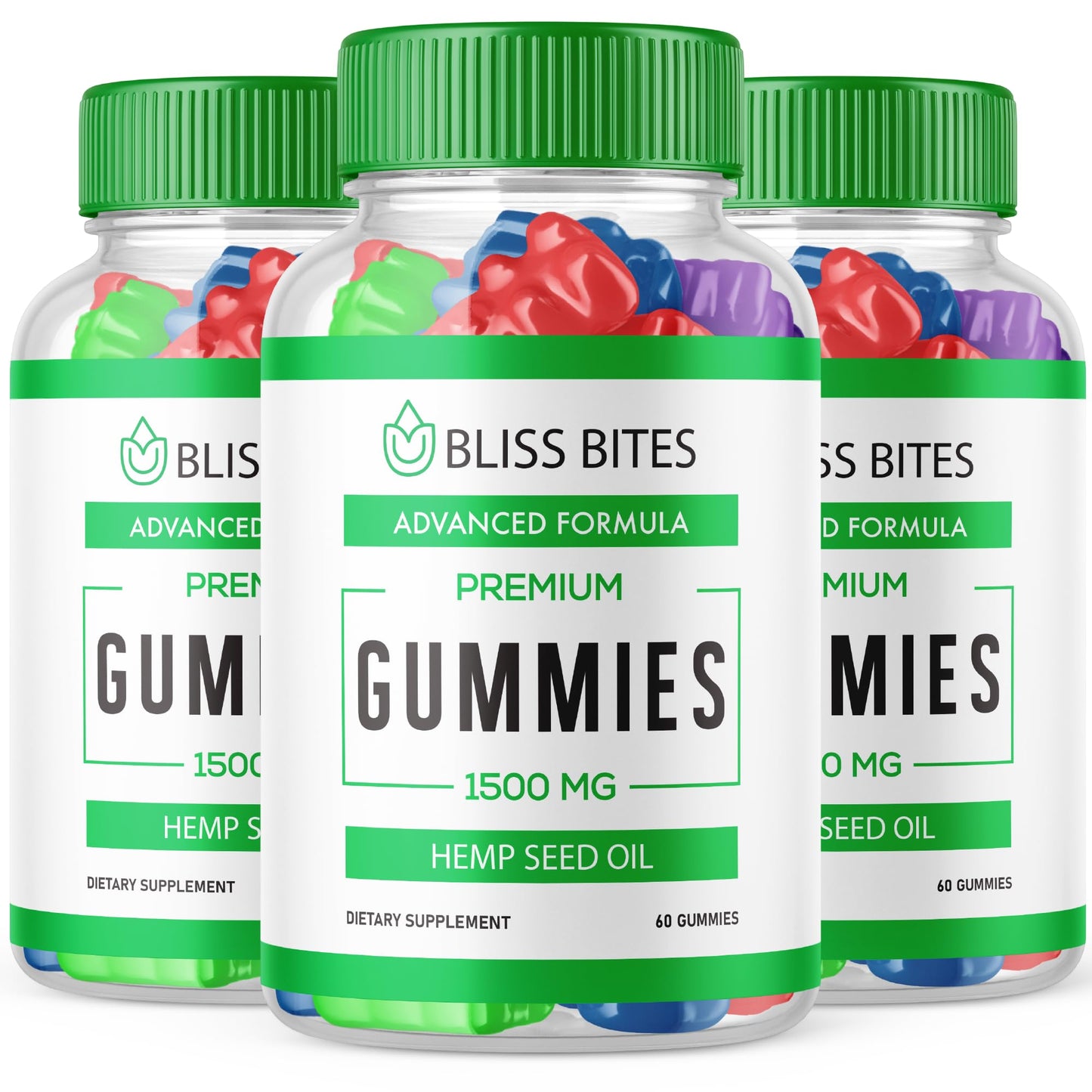 Purvia Bliss Bites Hemp Gummies 180 Gummies