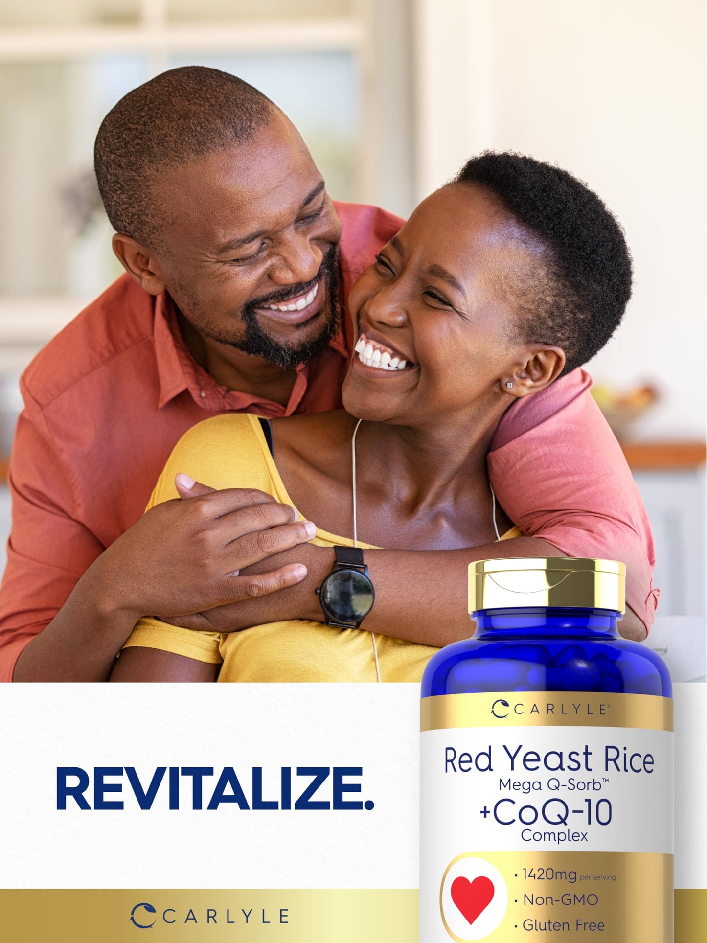 Carlyle Red Yeast Rice with CoQ10 Complex Capsules, 180 Capsules