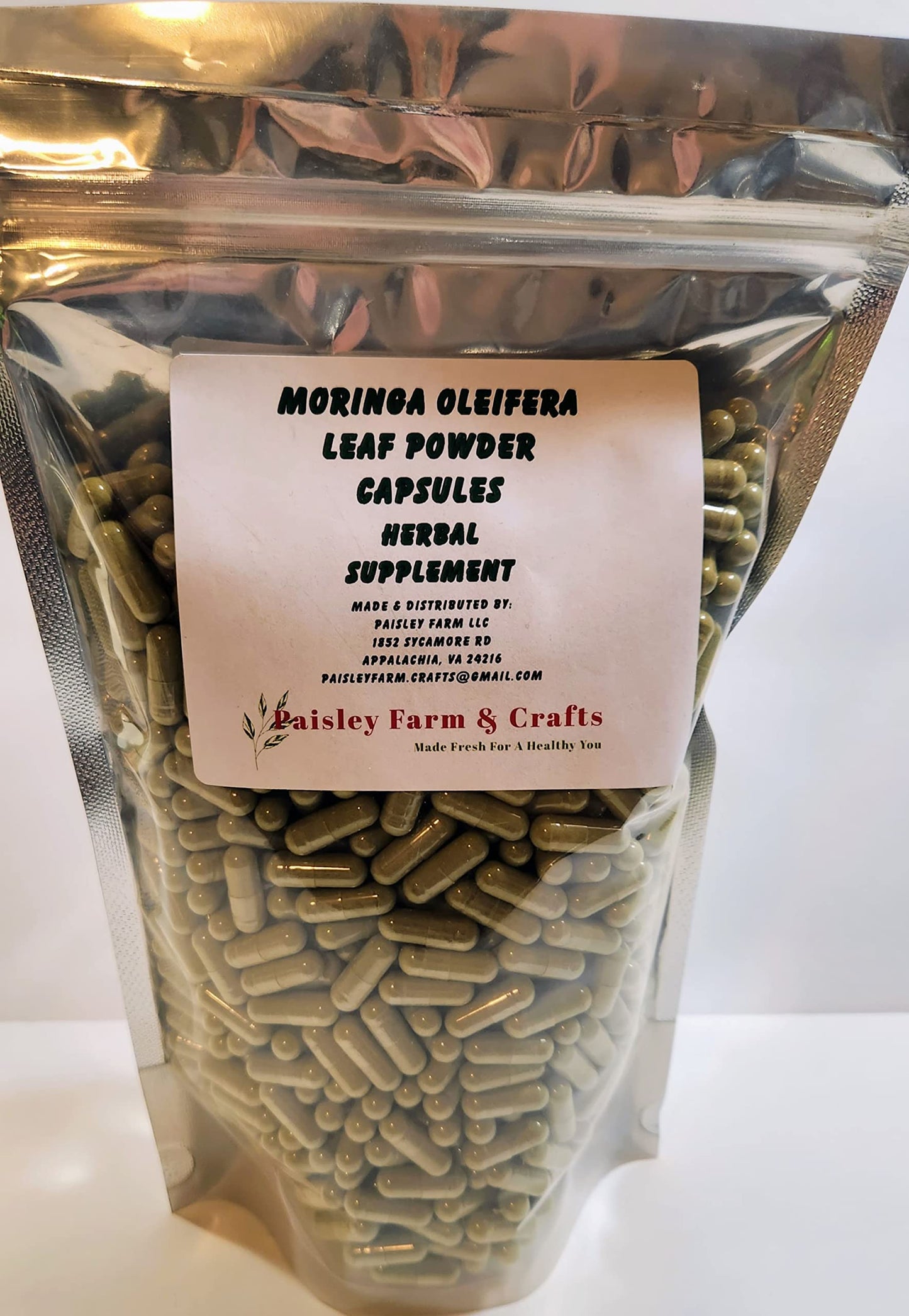 Paisley Farm and Crafts Moringa Leaf Powder Capsules & Moringa Seed Powder Capsules Powder 2000