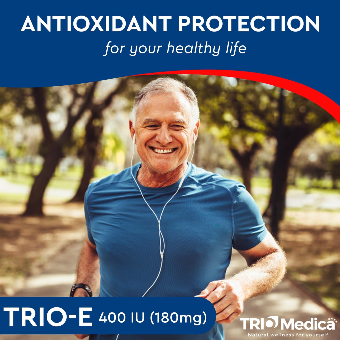 TRIOMEDICA Trio-E 400 IU Vitamin E dl-Alpha Softgels, 60 Count