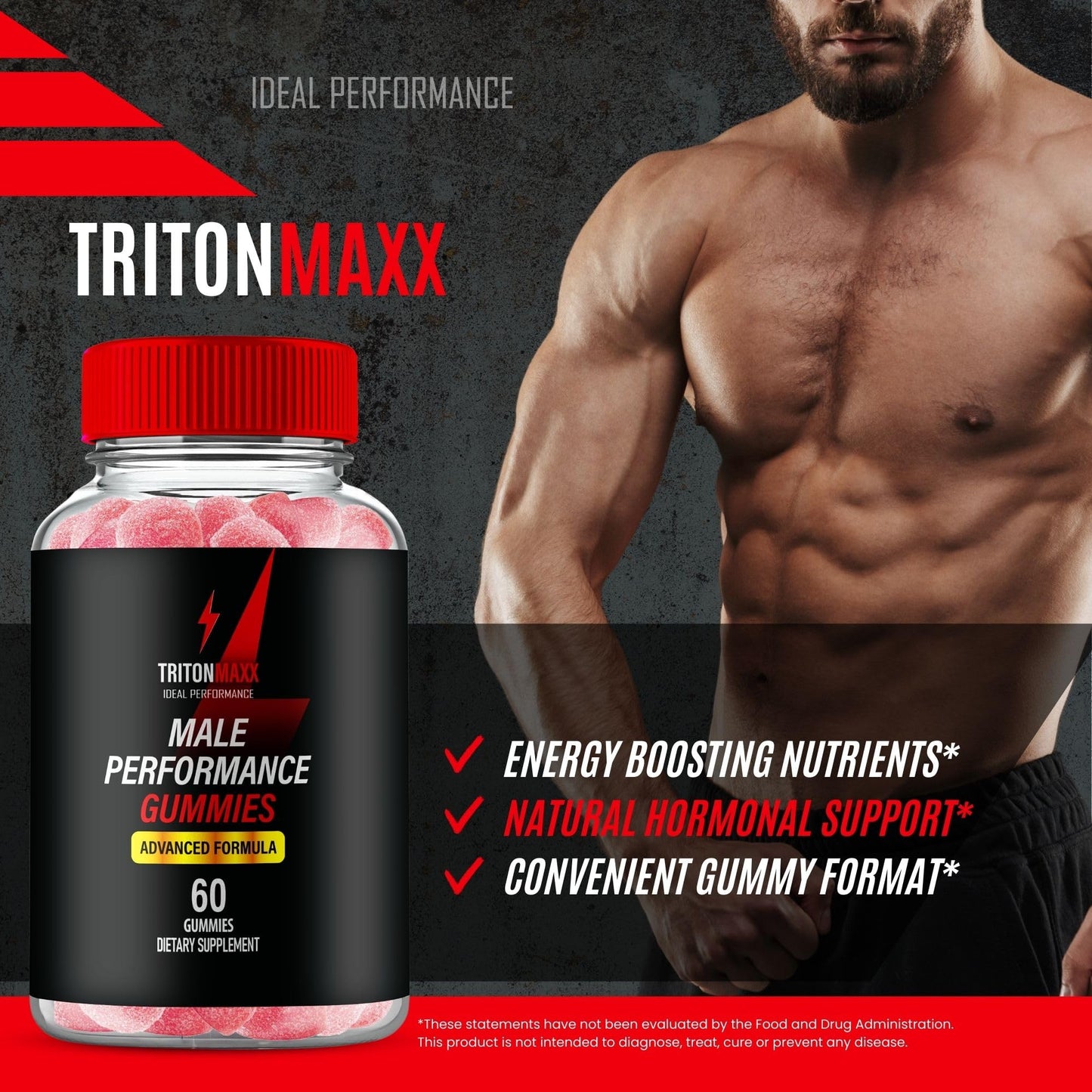 IDEAL PERFORMANCE TritonMaxx Gummies 60 Count