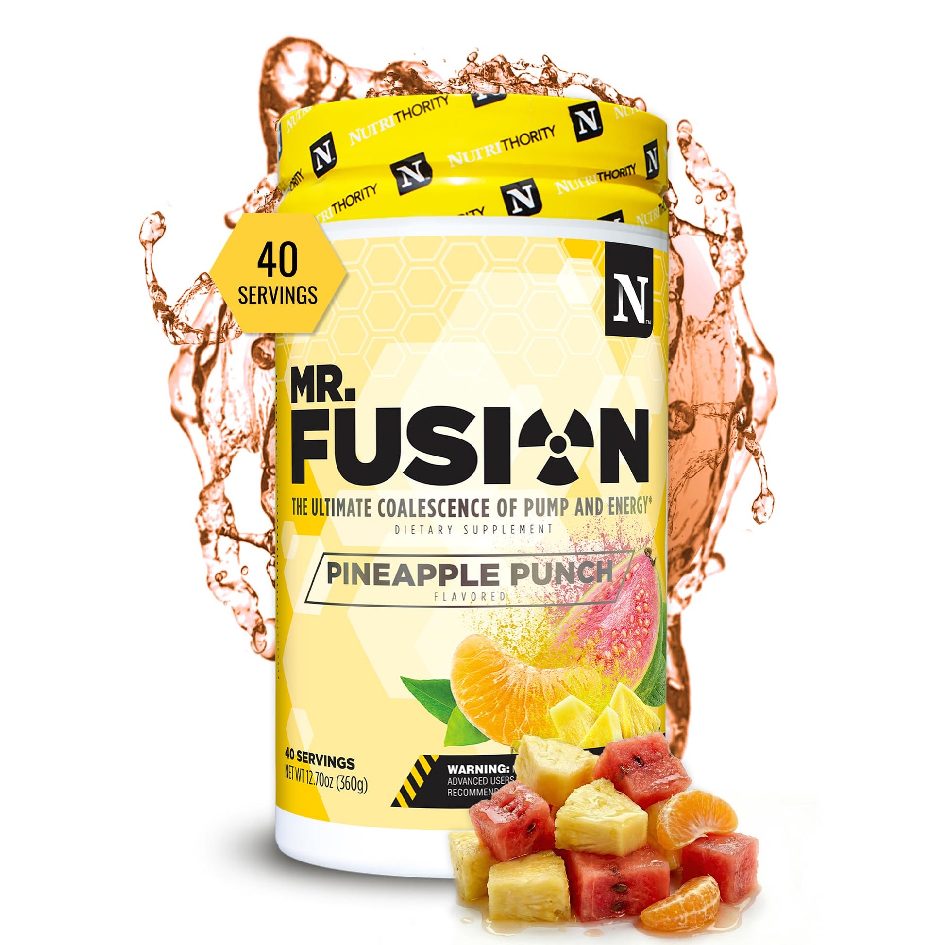 Nutrithority Mr. Fusion Pump Pre Workout Powder, 32