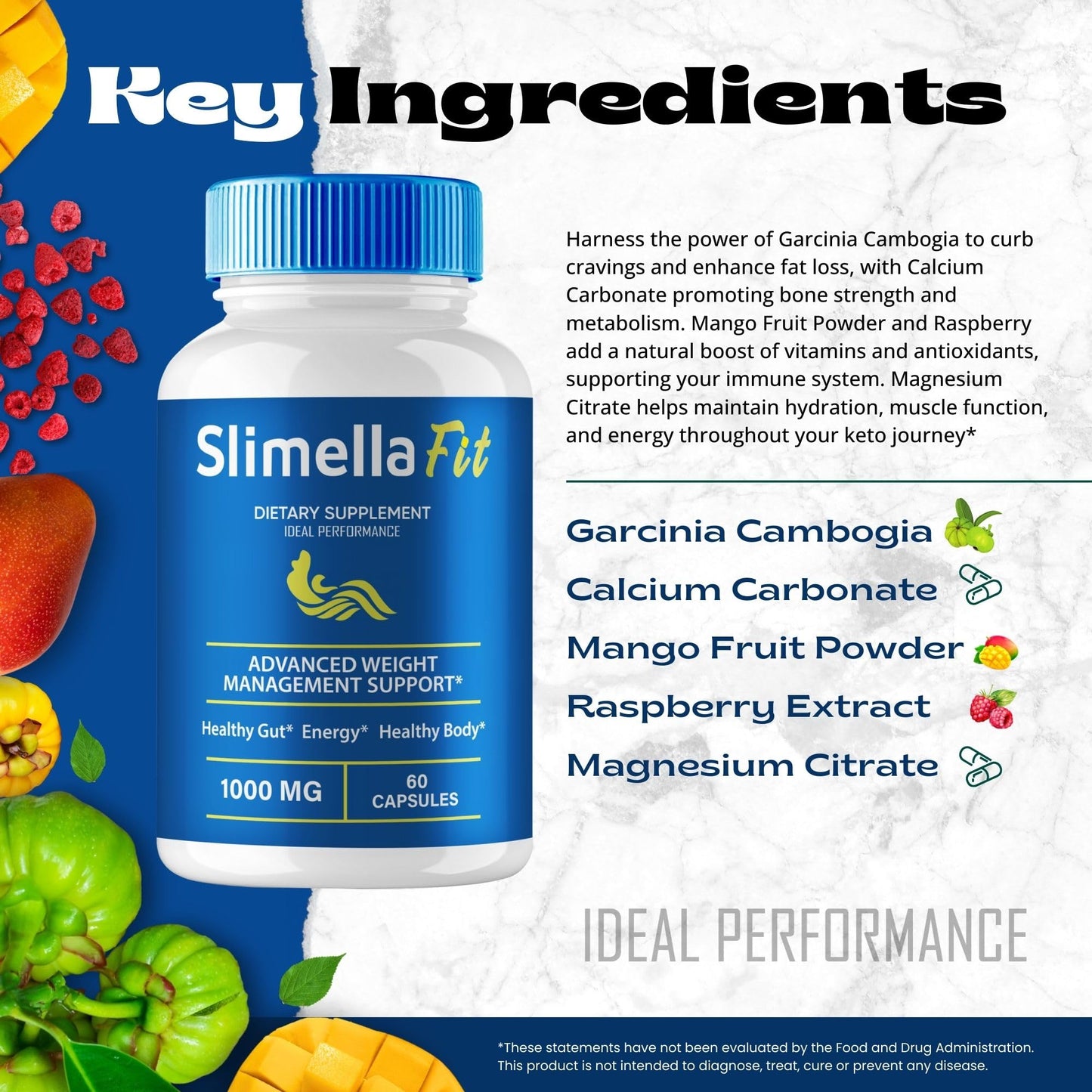 IDEAL PERFORMANCE Slimella Fit Capsules 120 Capsules