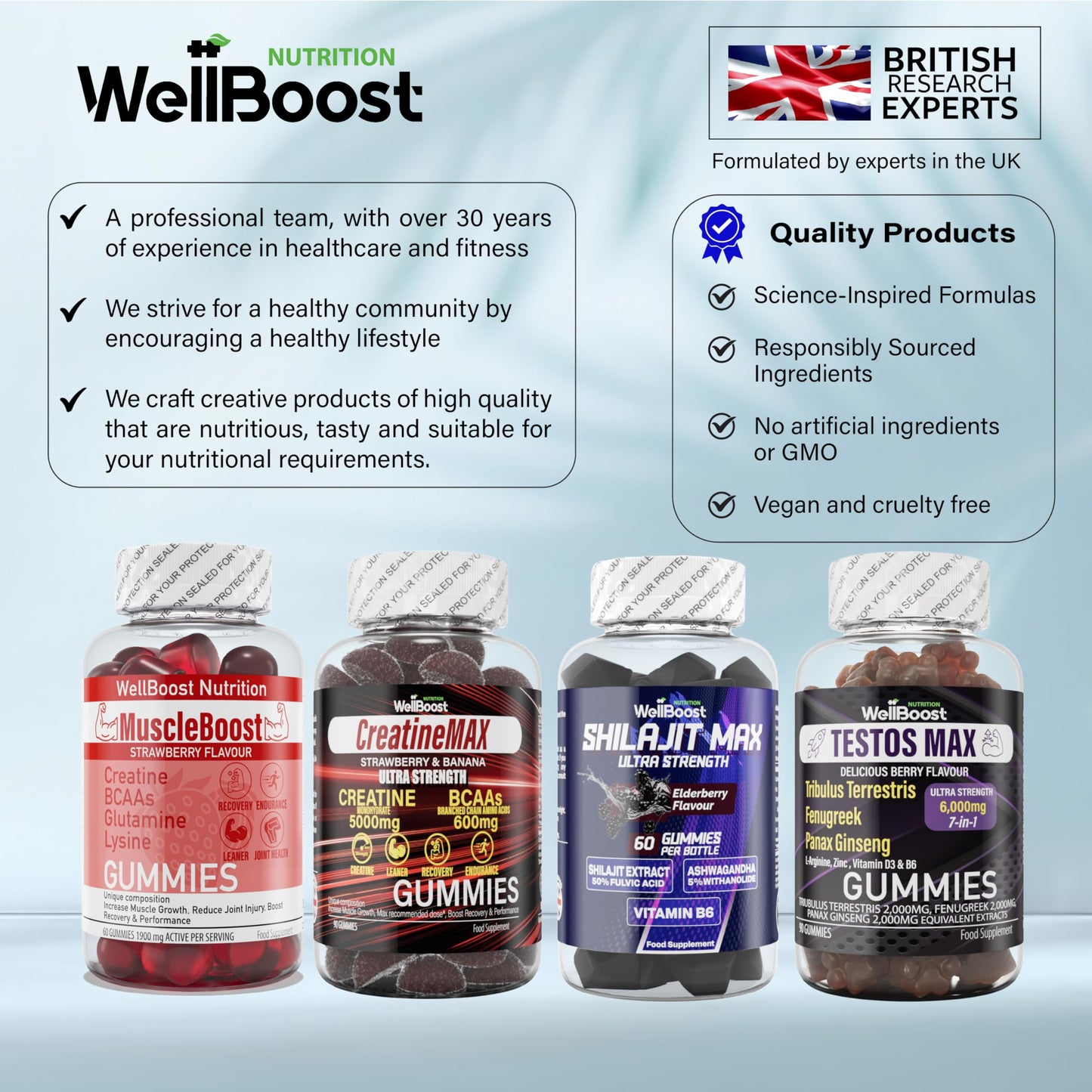WellBoost Testos MAX Strength Gummies, 90 Gummies