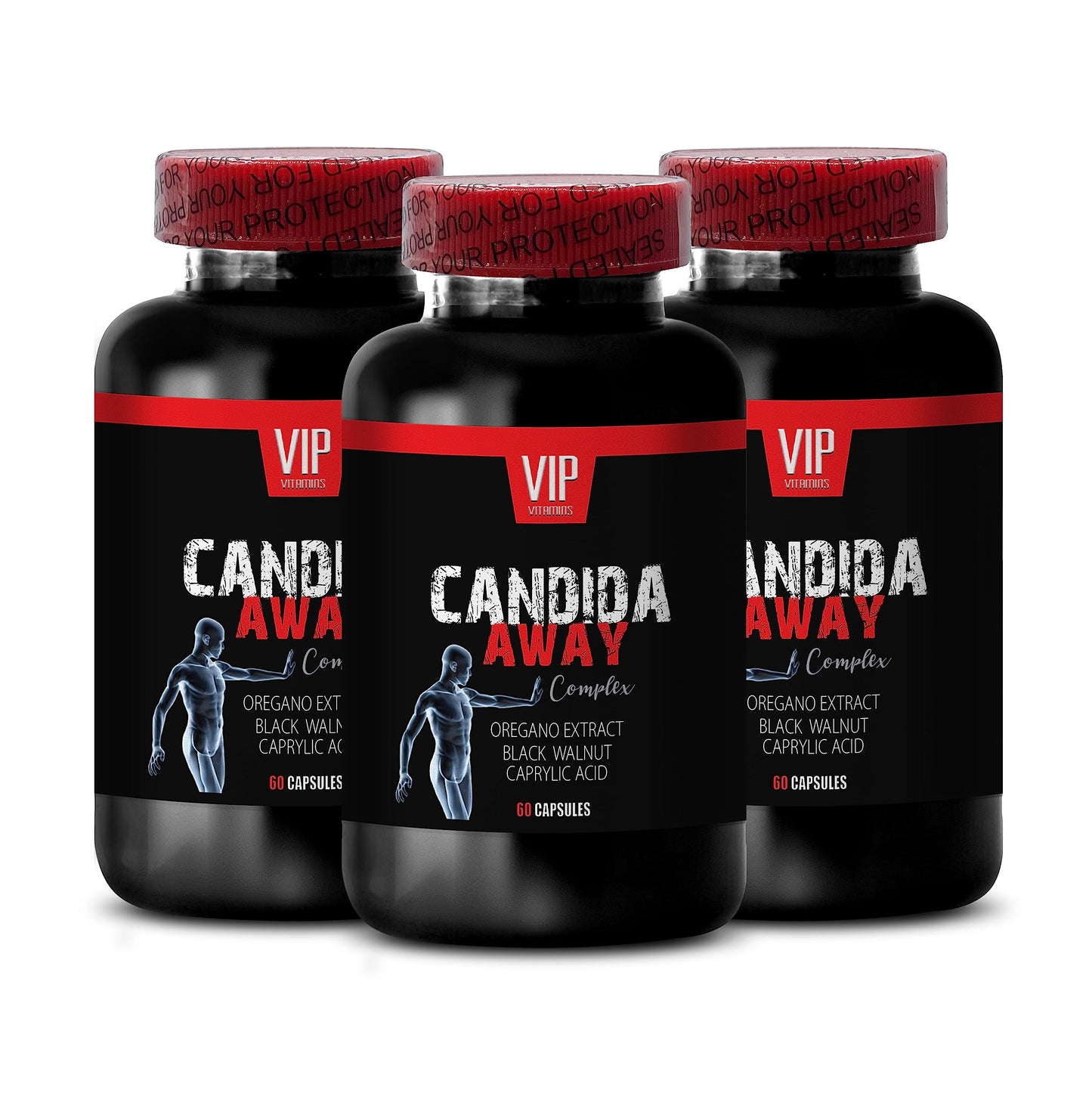 VIP VITAMINS Candida Away Complex 180 Capsules