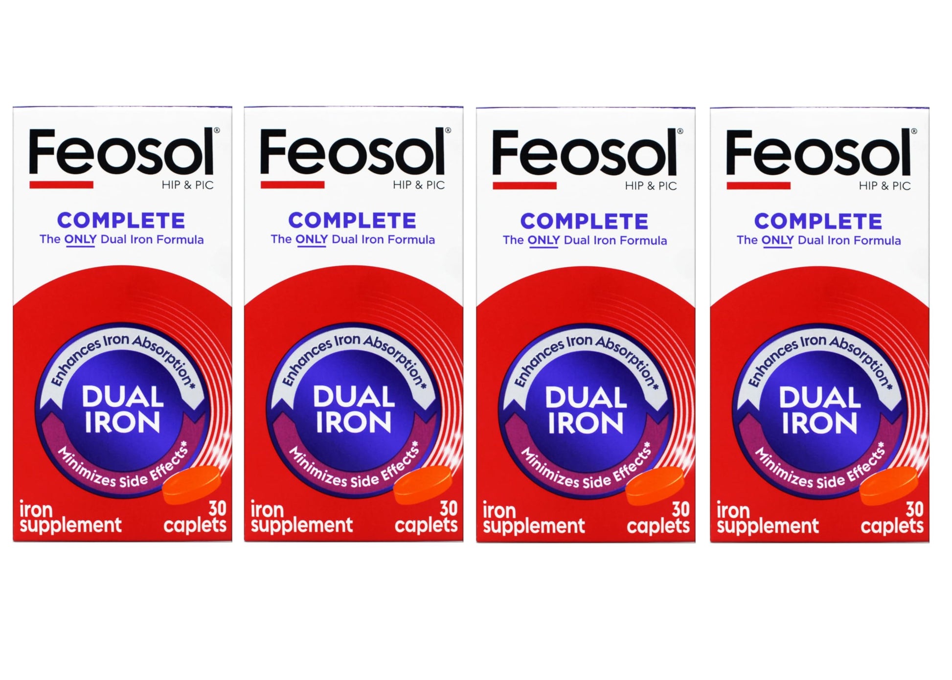 Feosol Bifera Iron Caplets 120 Count
