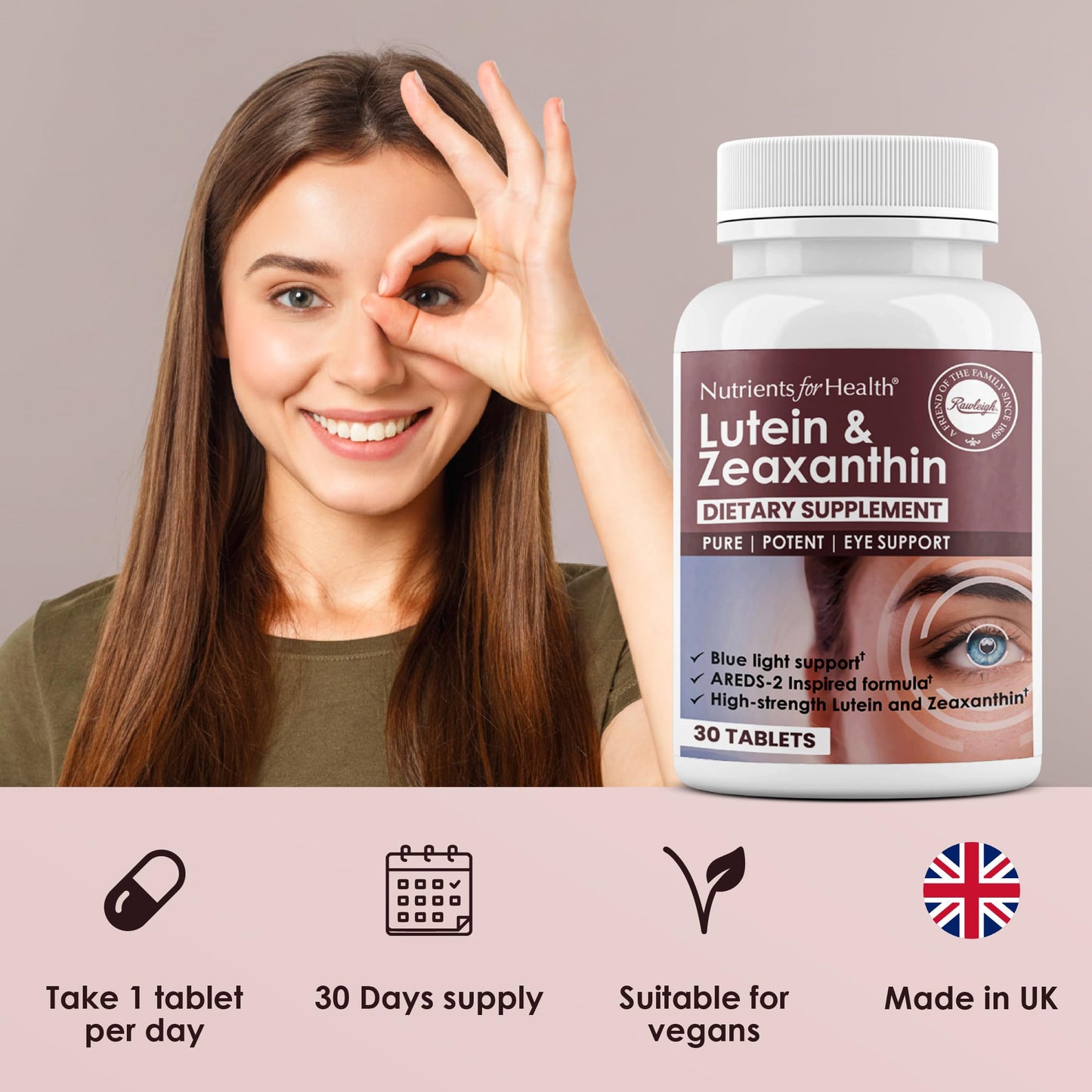 Rawleigh Lutein & Zeaxanthin 30 Vegan Tablets