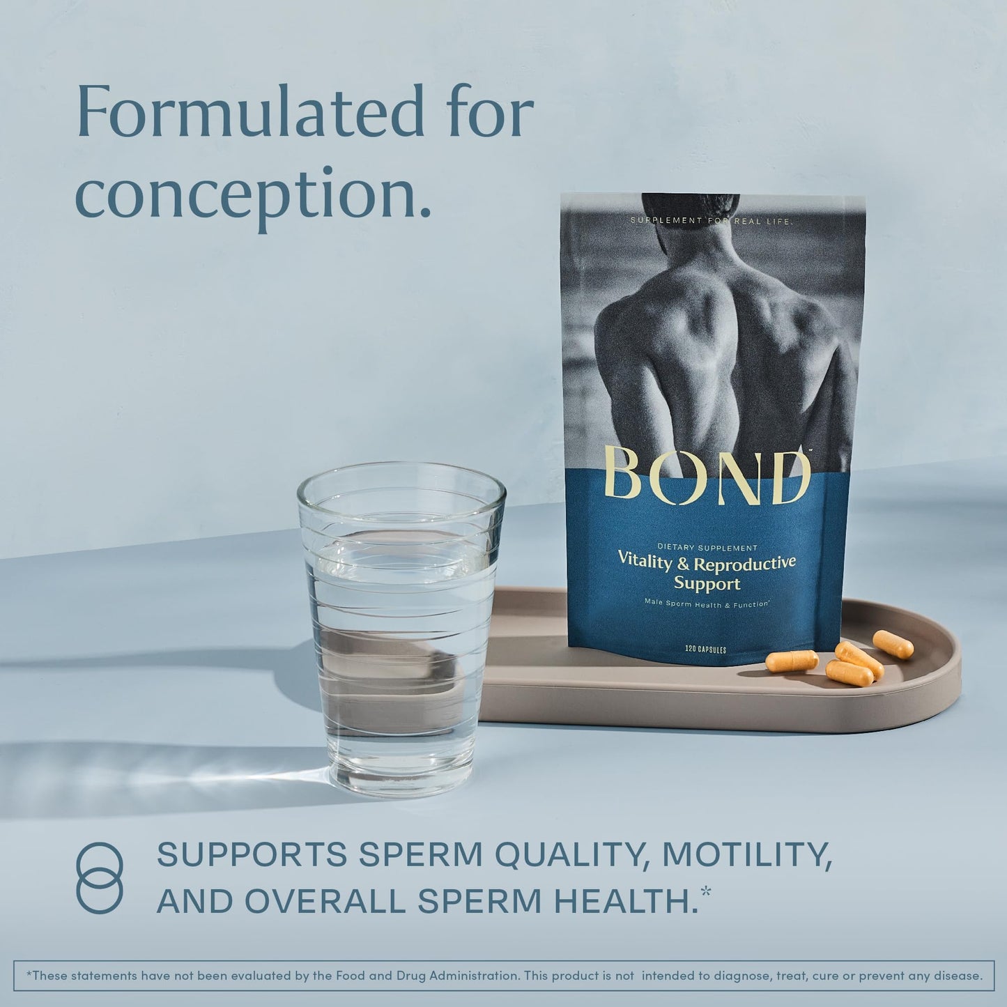 BOND Vitality All-in-One Male Fertility Supplement Capsule, 73 Count