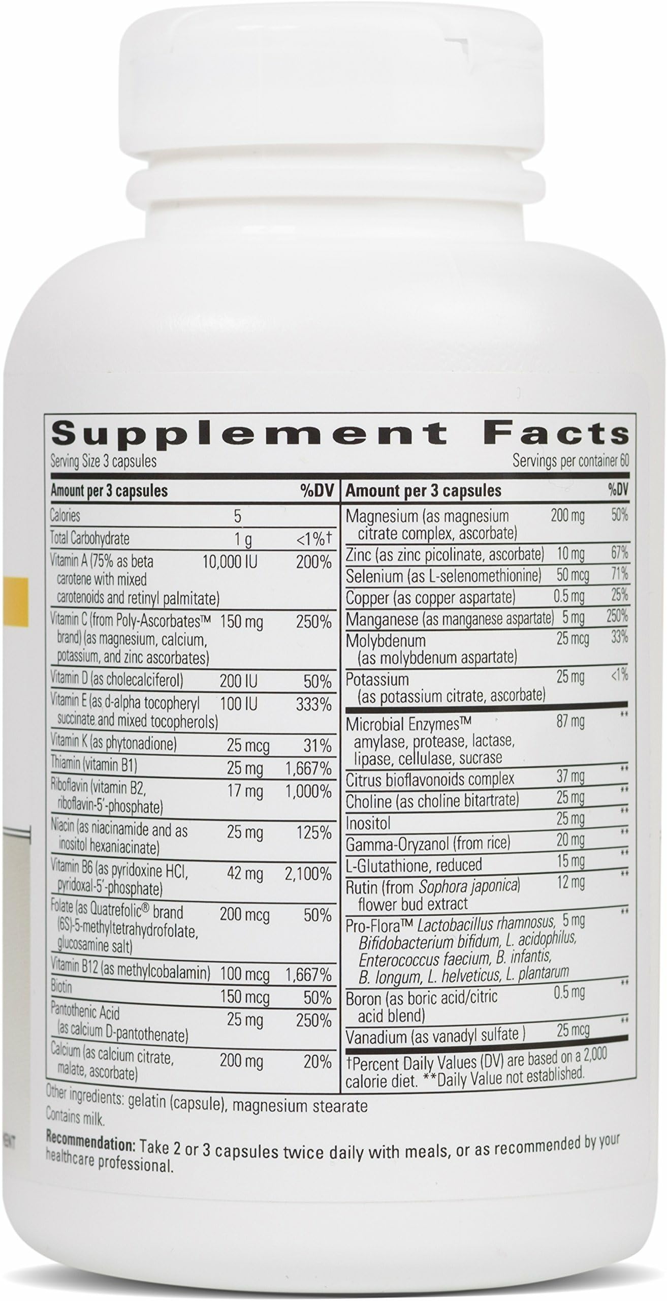 Integrative Therapeutics NutriVitamin Enzyme Complex Capsules 180
