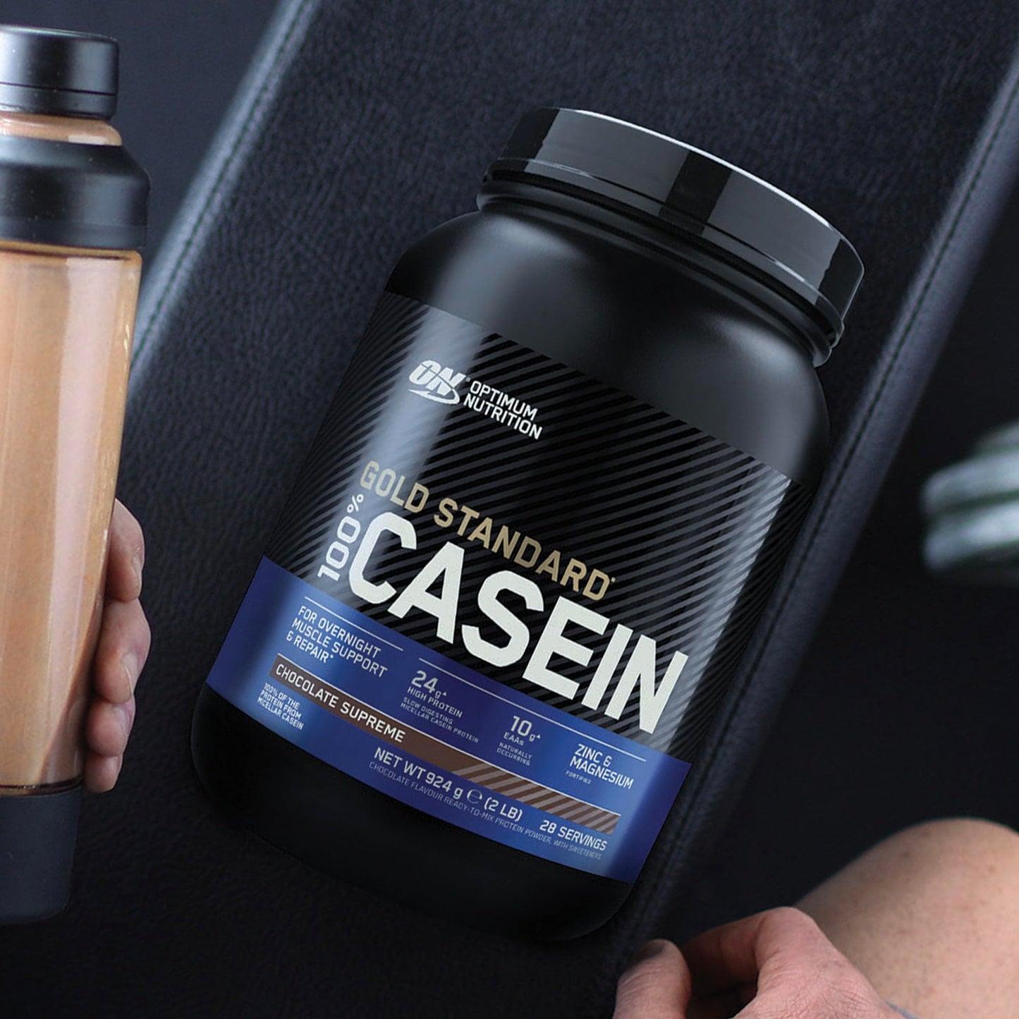 Optimum Nutrition Gold Standard 100% Micellar Casein Protein Powder, Slow Digesting, Helps Keep You Full, Overnight Muscle Recovery, Chocolate Peanut Butter, 256 Servings