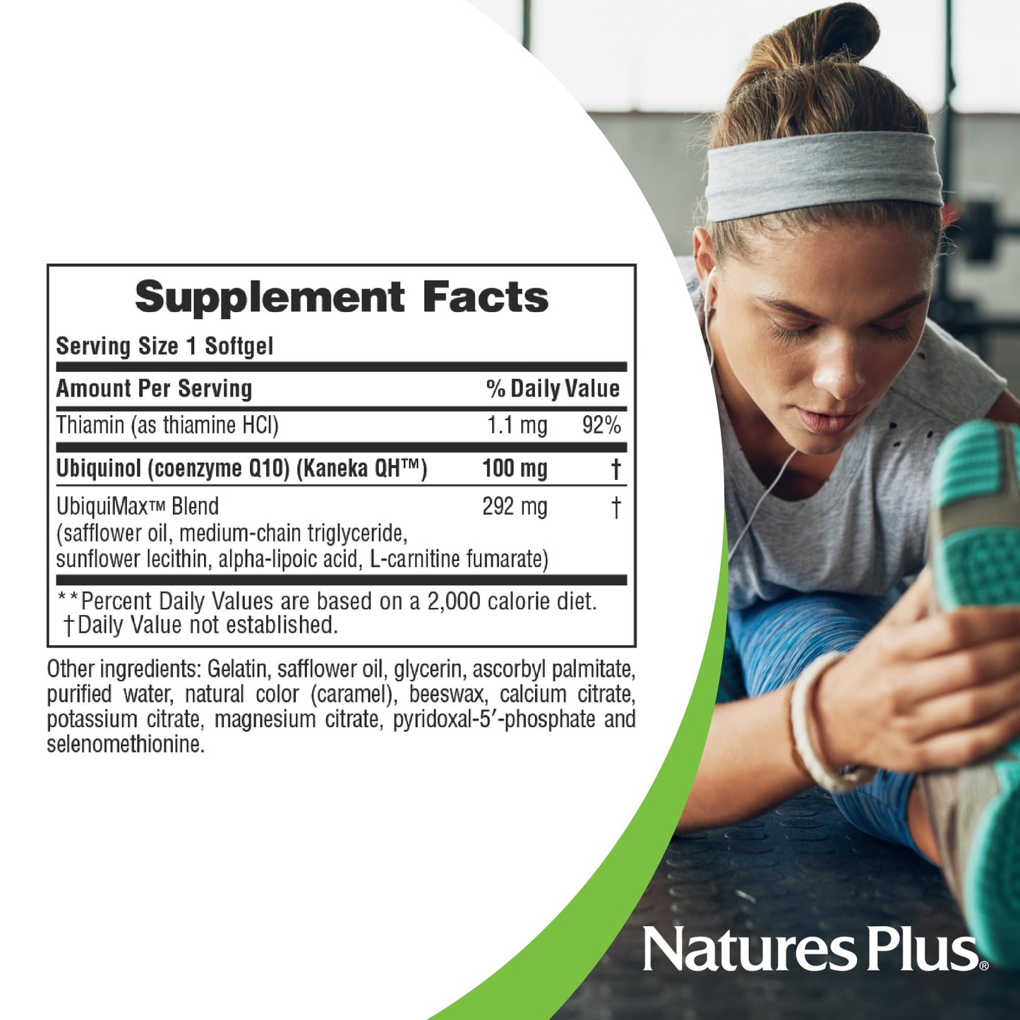 NaturesPlus Beyond CoQ10 100 mg Softgels, 60 Count