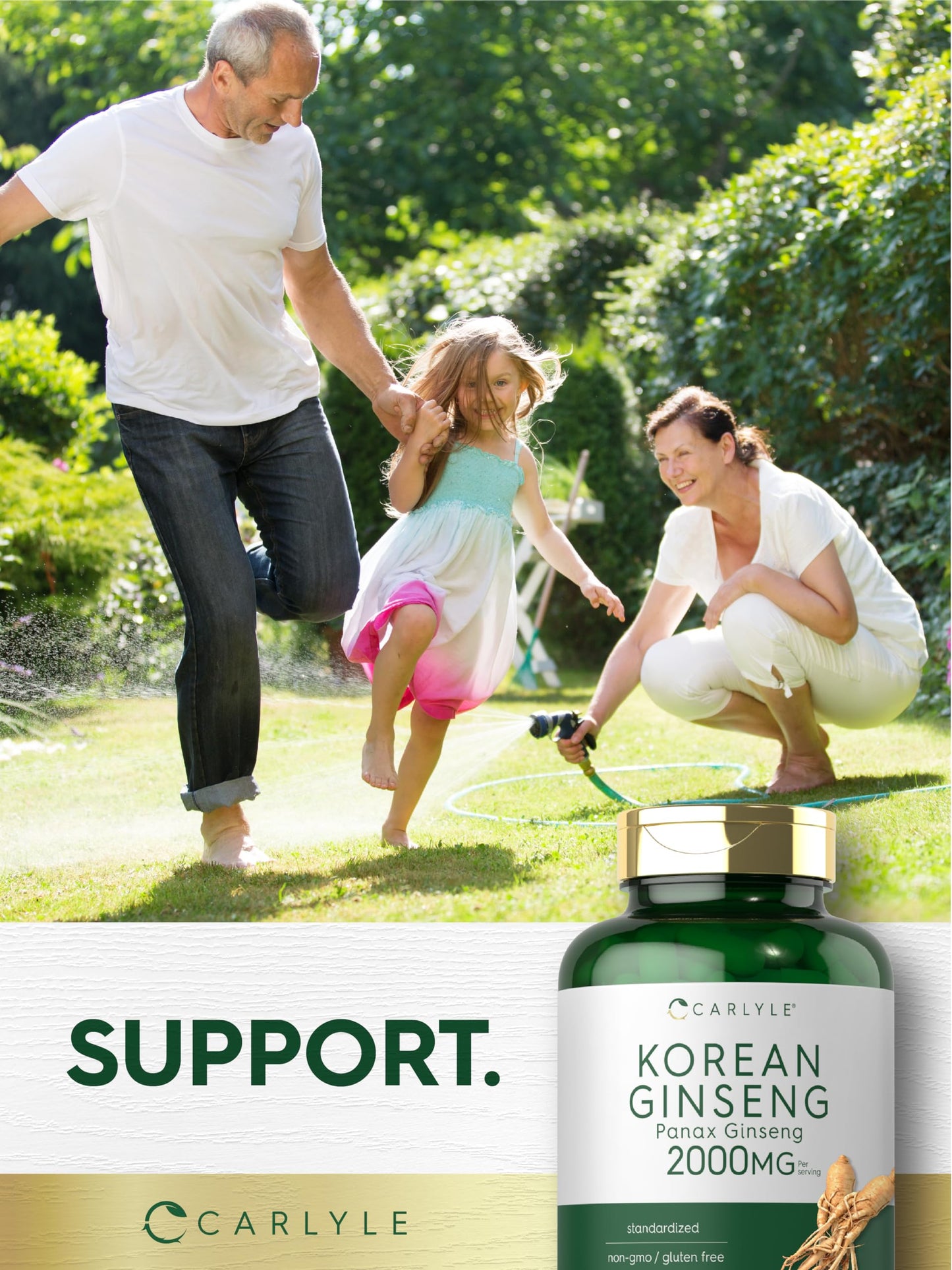 Carlyle Korean Ginseng Capsules, 200 Count