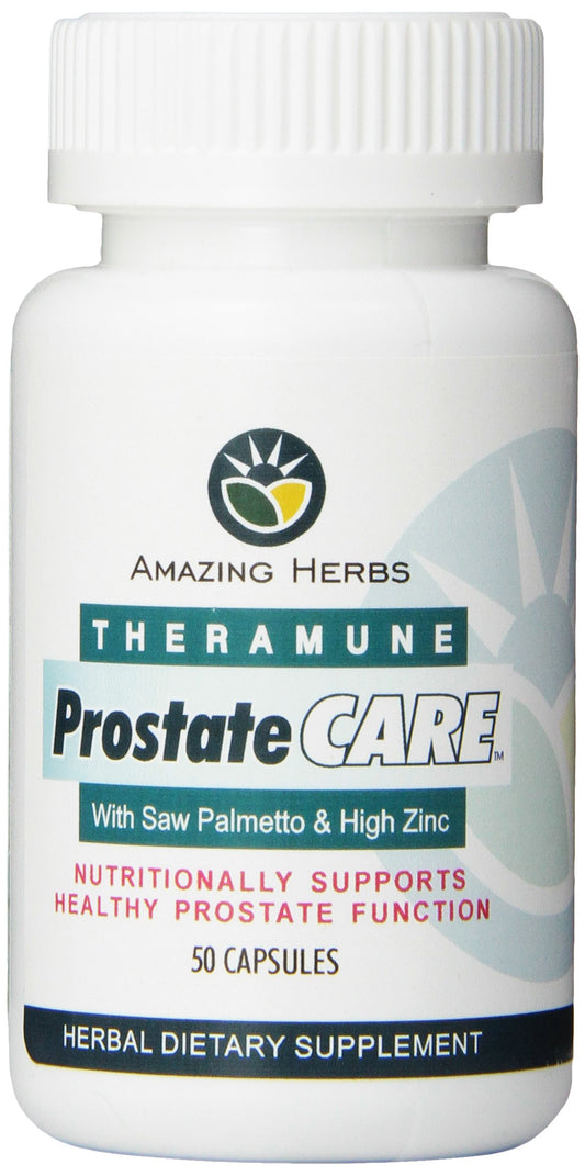 Amazing Herbs Prost-Care Mens Prostate Support Capsules, 50 Count