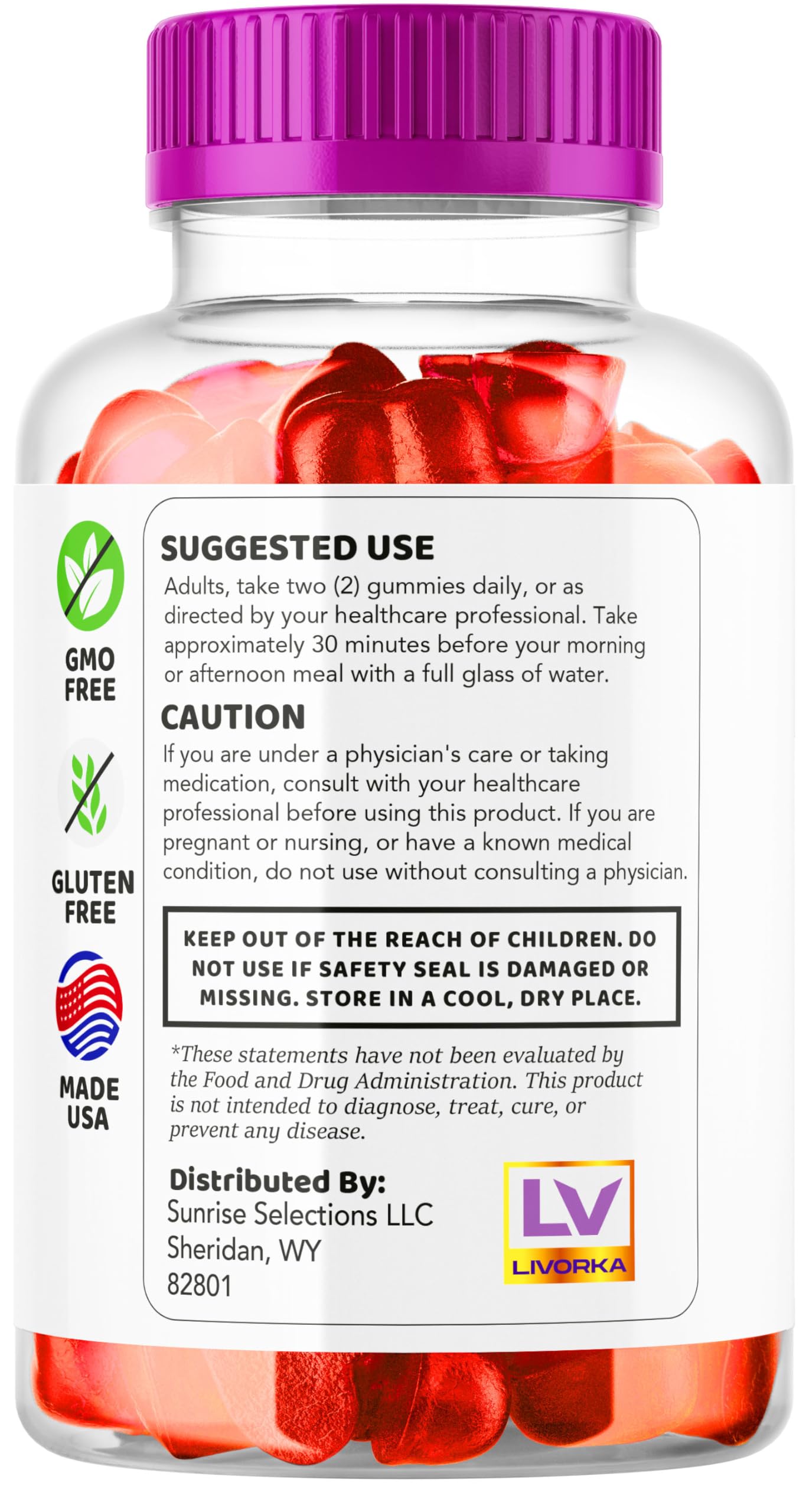 LIVORKA Proton Keto ACV Gummies 120 Gummies
