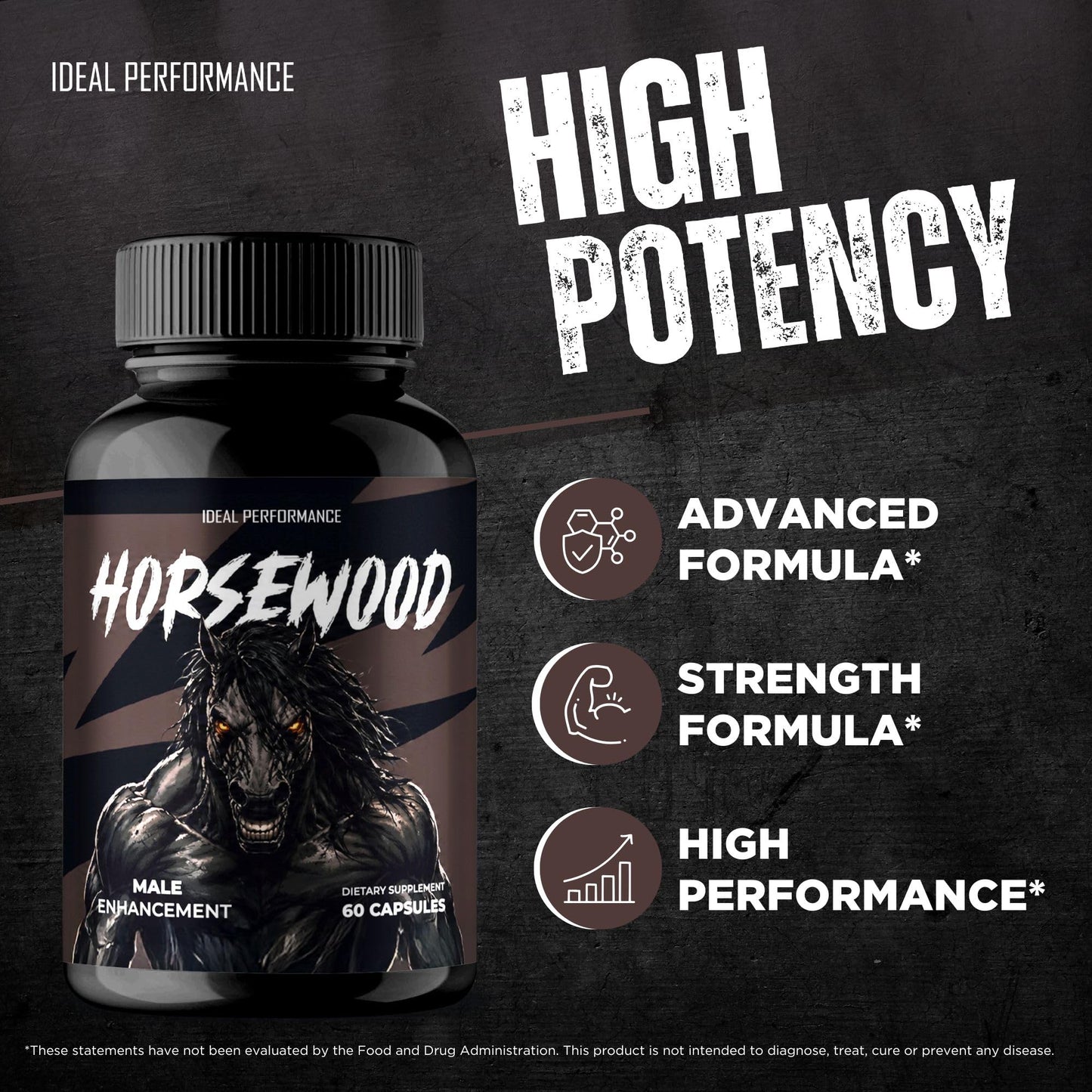 IDEAL PERFORMANCE Horsewood Capsules, 120 Capsules