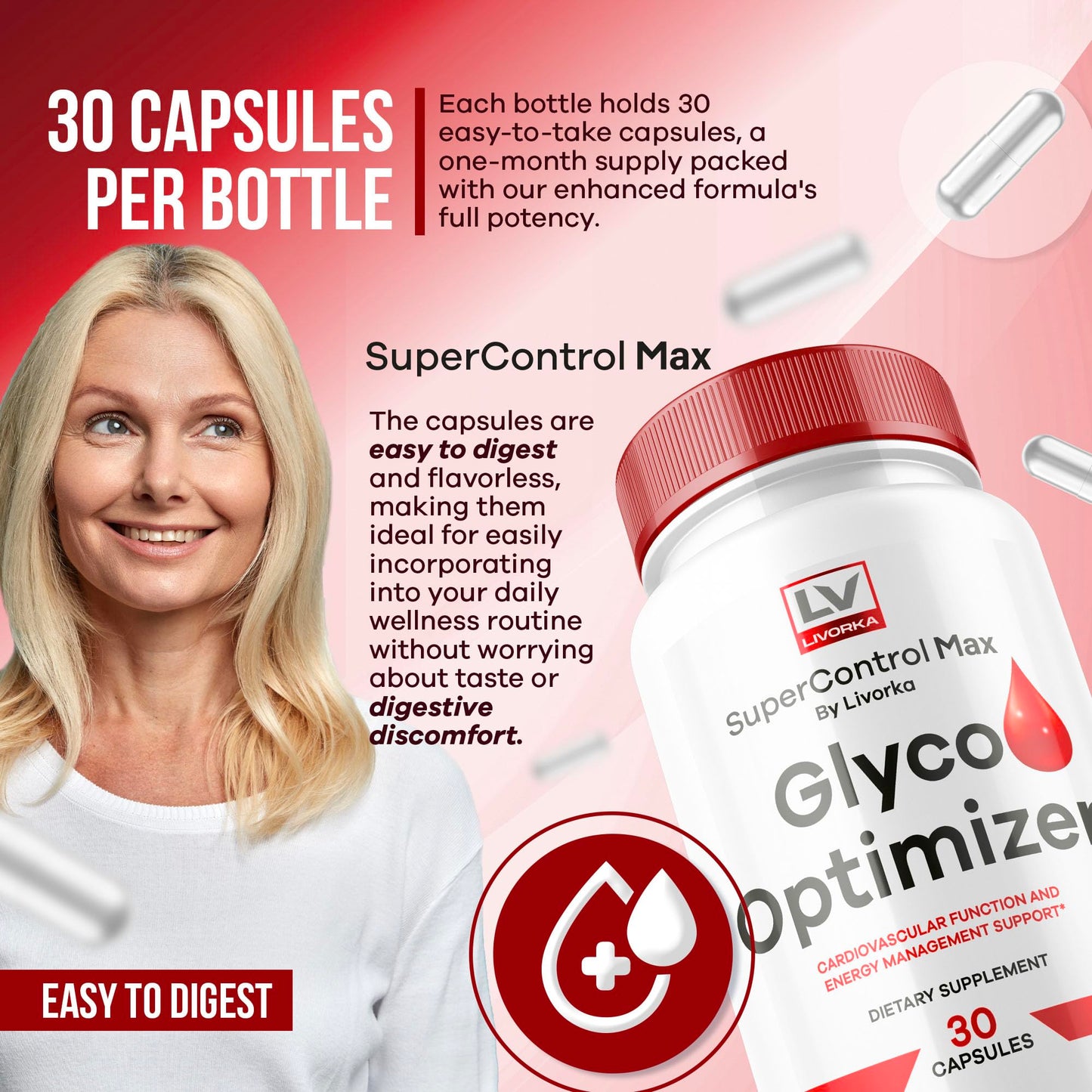 LIVORKA Super Control Max Glyco Optimizer Capsule, 150 Capsules
