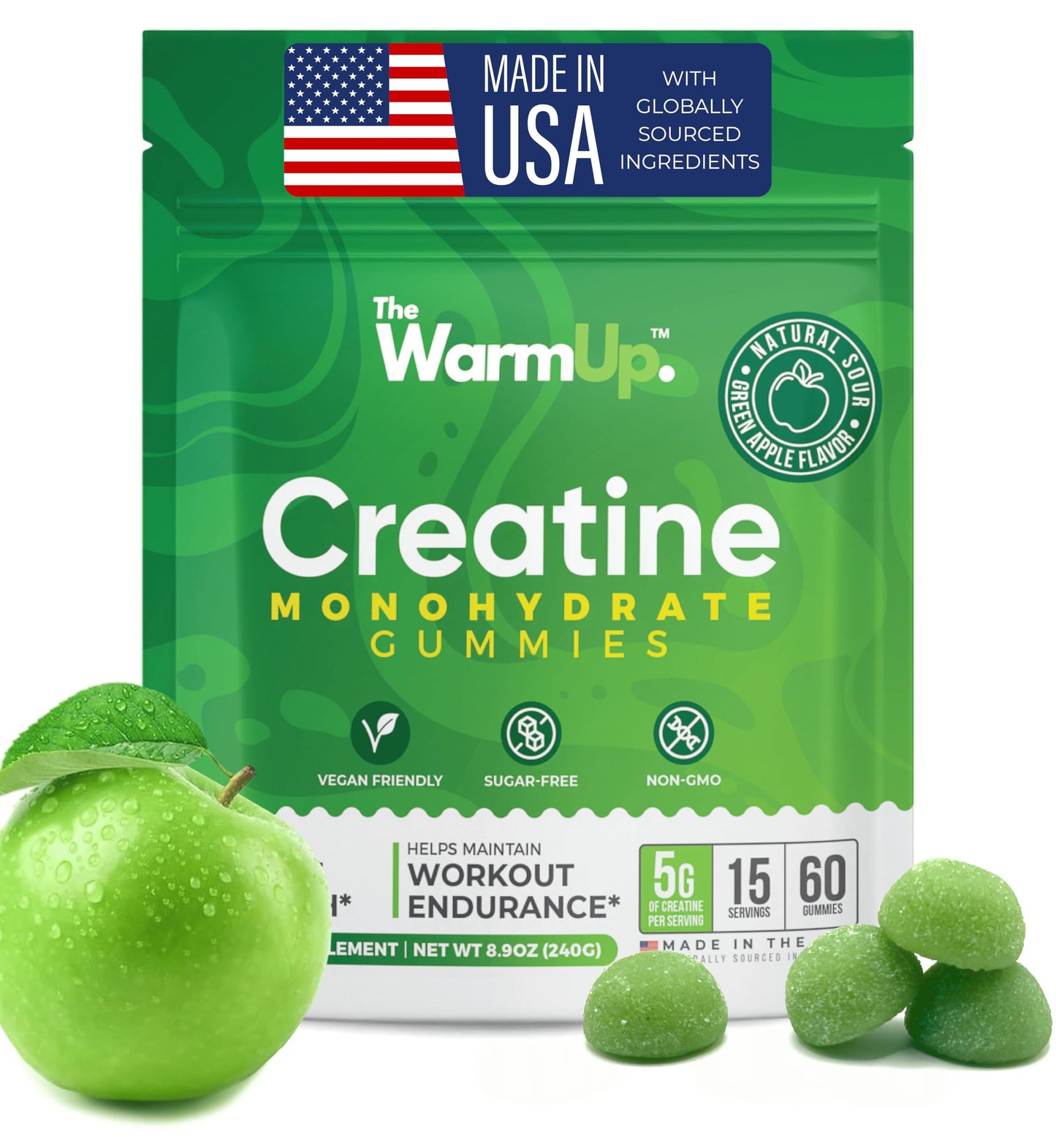 TheWarmUp Creatine Monohydrate Gummies 60 Count