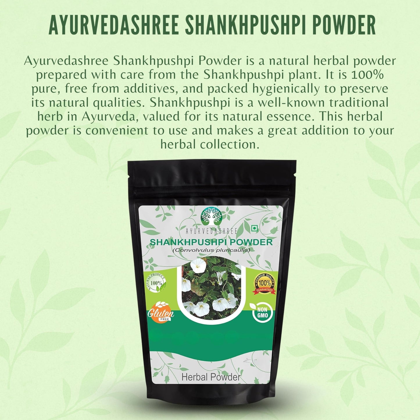AYURVEDASHREE Shankhpushpi Powder 7.05 Ounce