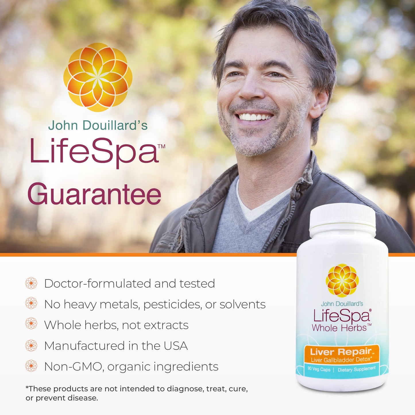 LifeSpa Whole Herbs Liver Repair Capsules, 90 Capsules