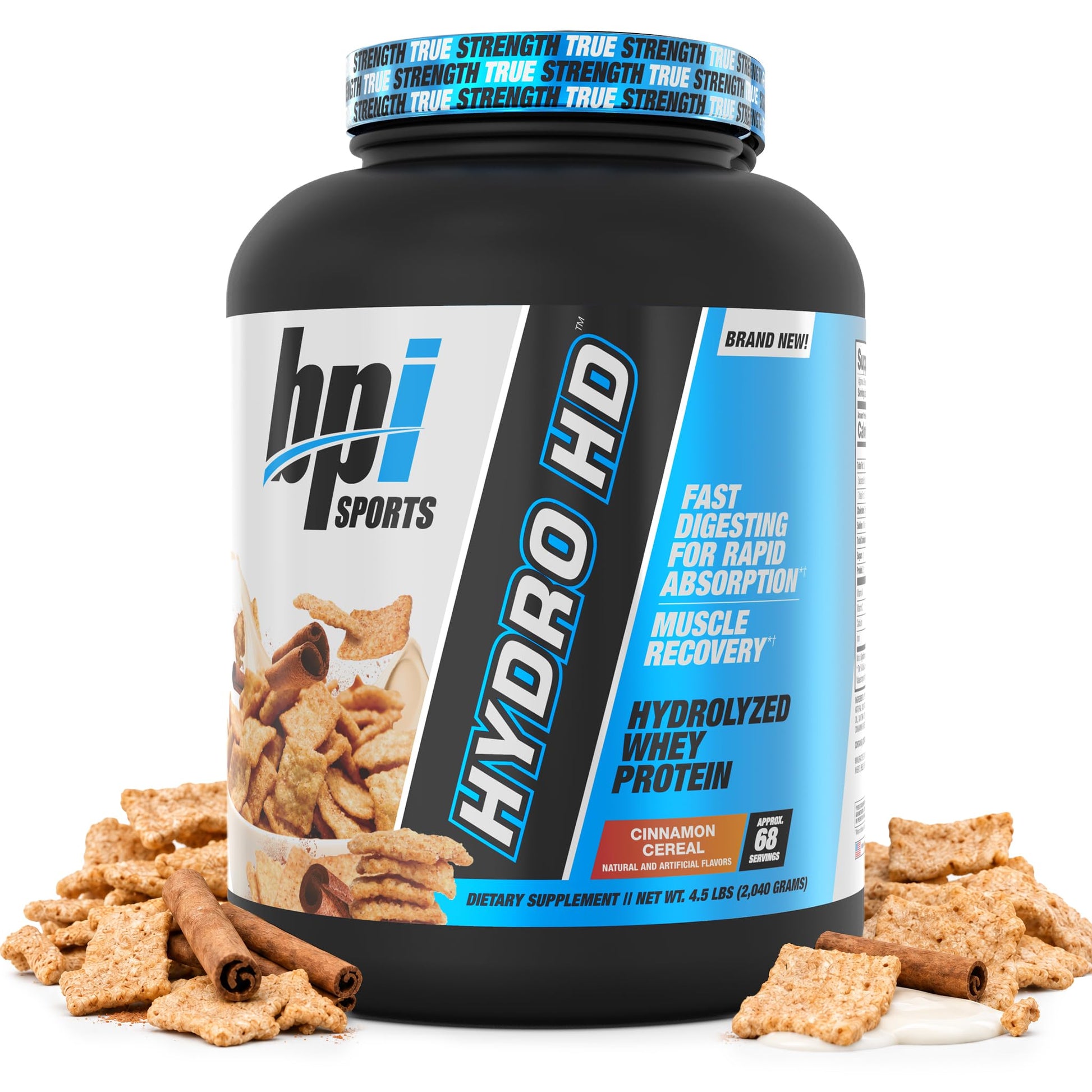 BPI Sports Hydro HD 100% Hydrolyzed Whey Protein Powder, 68 Servings