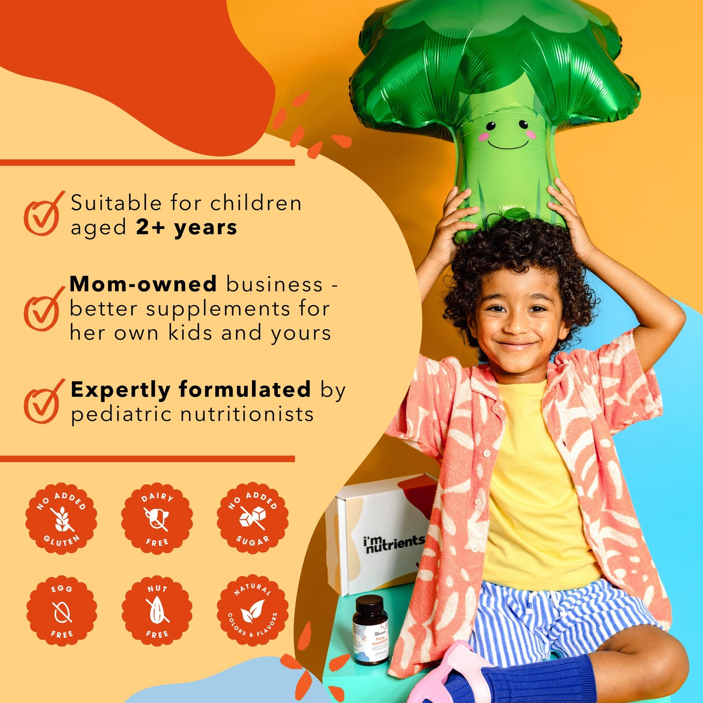 I'm Nutrients Picky Essentials Kids Multivitamin with Iron + Zinc Chewable 60 Tablets