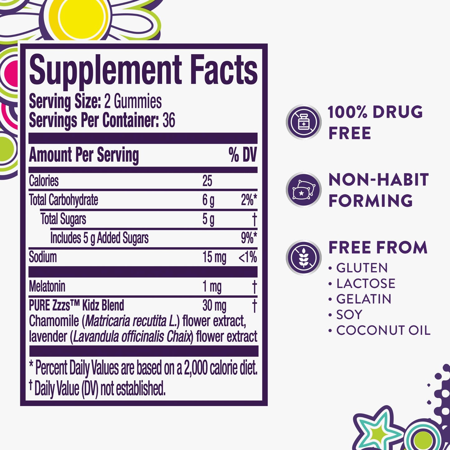 ZzzQuil Pure Zzzs Kidz Melatonin Gummy Sleep Aid, 1 mg Berry Flavored, 72 Count