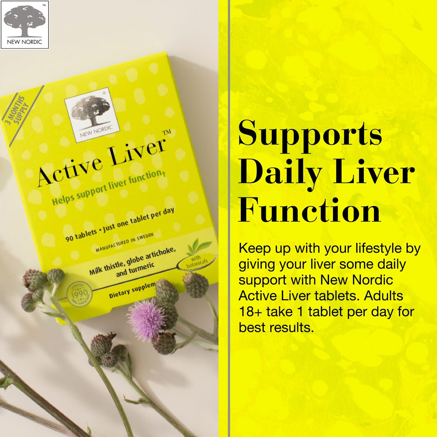 New Nordic Active Liver Tablets, 90 Tablets