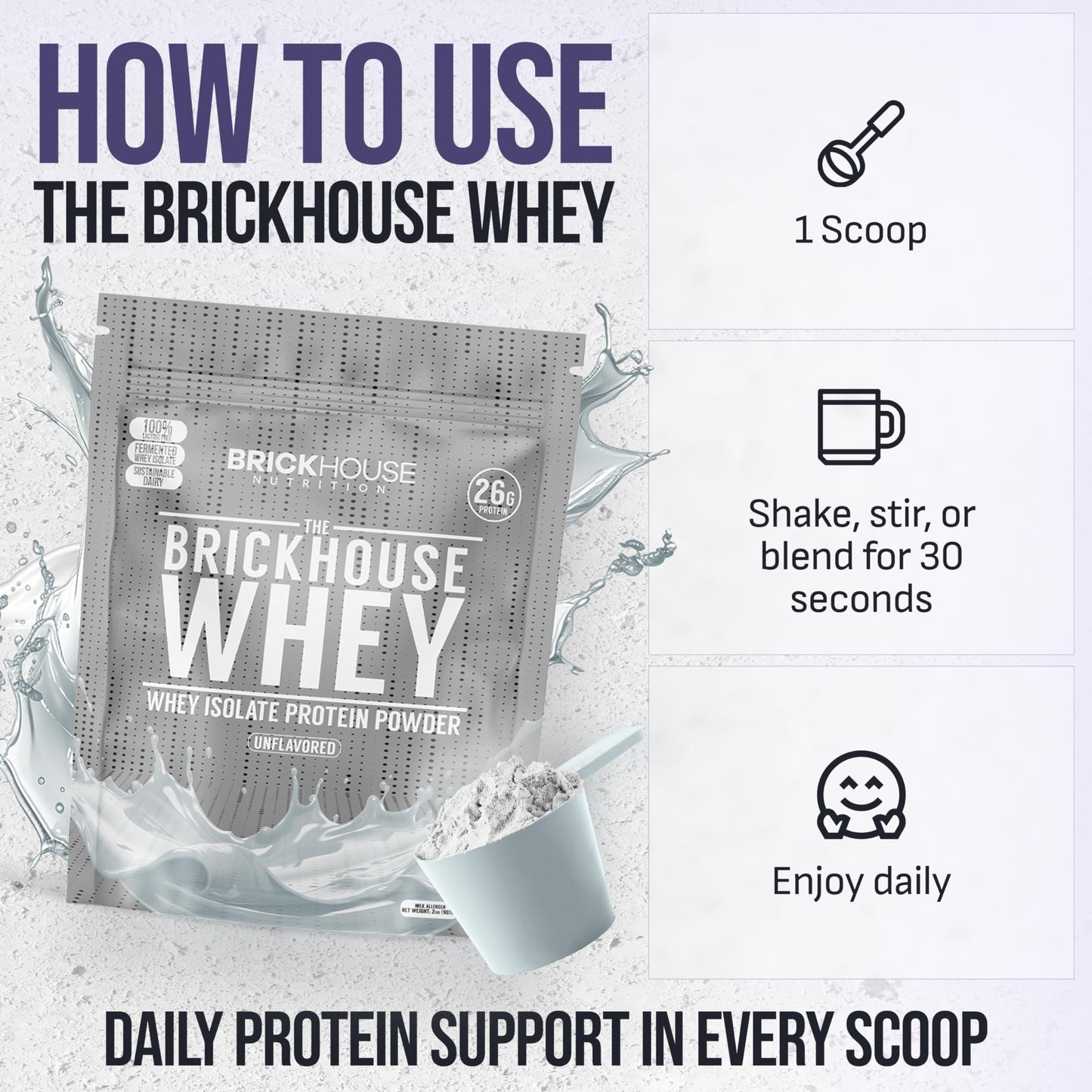 BRICKHOUSE NUTRITION Whey Protein Isolate Powder 34