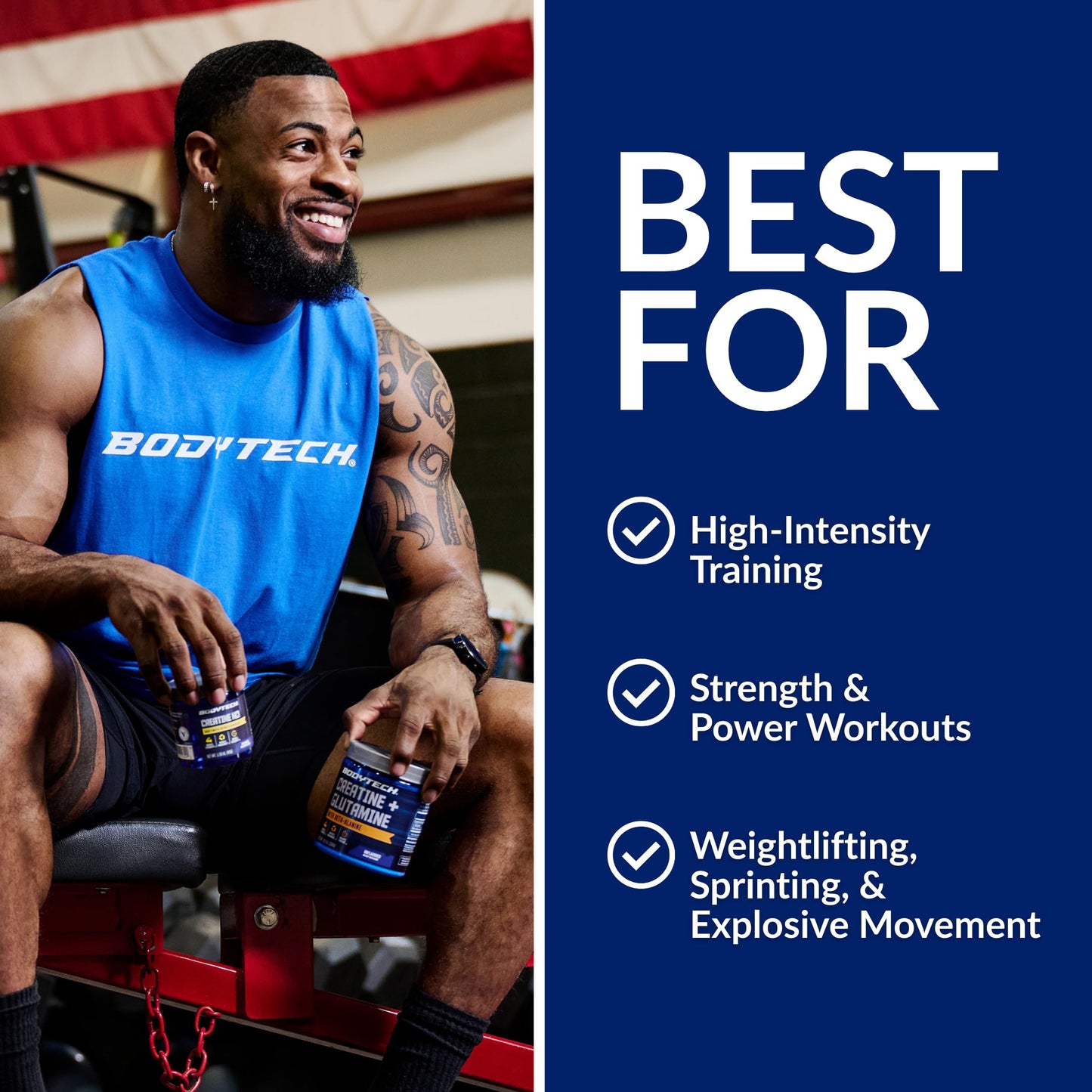 BodyTech Creatine Monohydrate Powder, 55 Servings