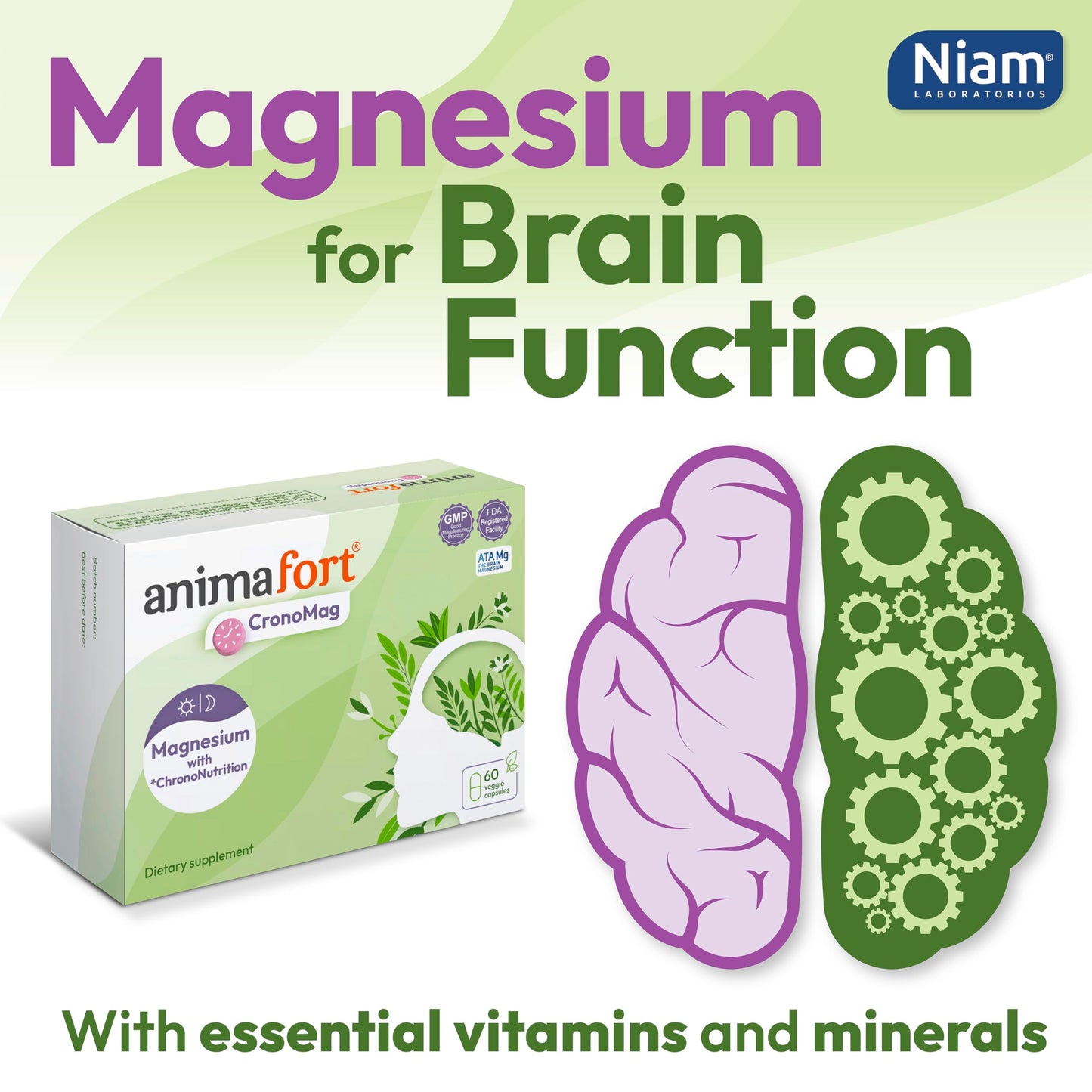 NIAM Laboratorios Magnesium Complex Capsules, 60 Capsules