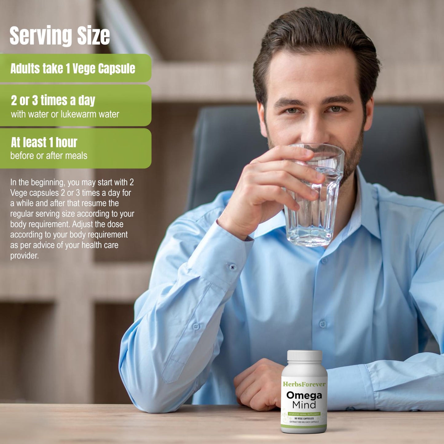 Herbsforever Omega Mind Capsule 90 Veg Capsules