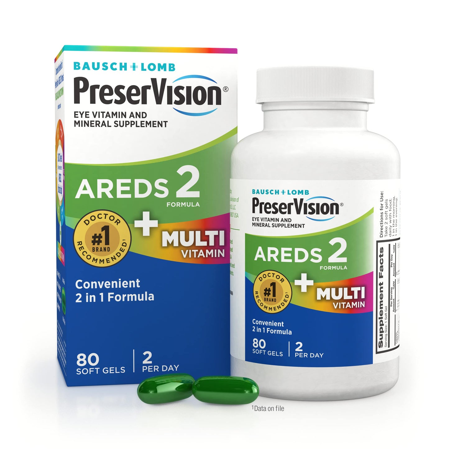 PreserVision AREDS 2 + Multivitamin Softgels 80 Count