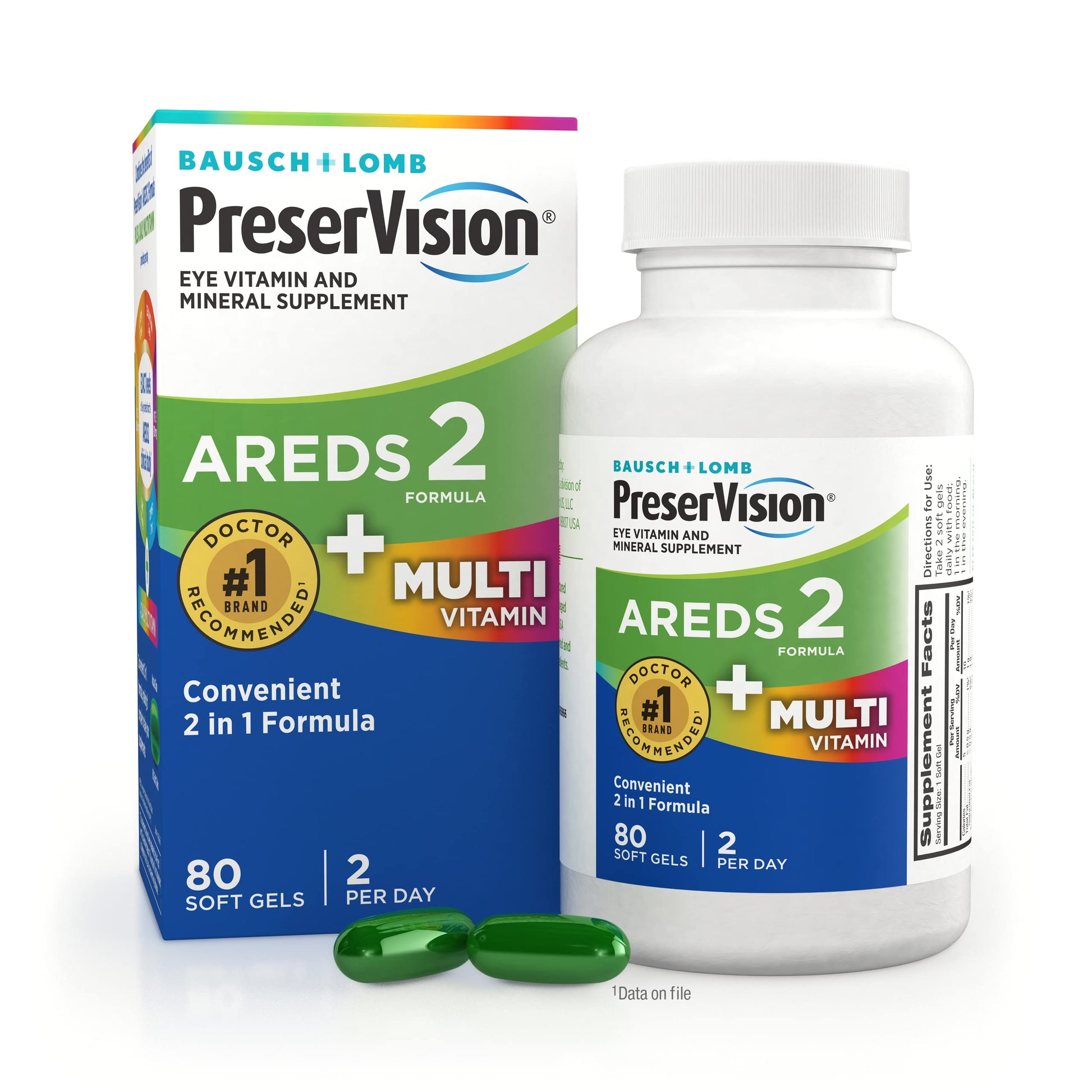 PreserVision AREDS 2 + Multivitamin Softgels 80 Count