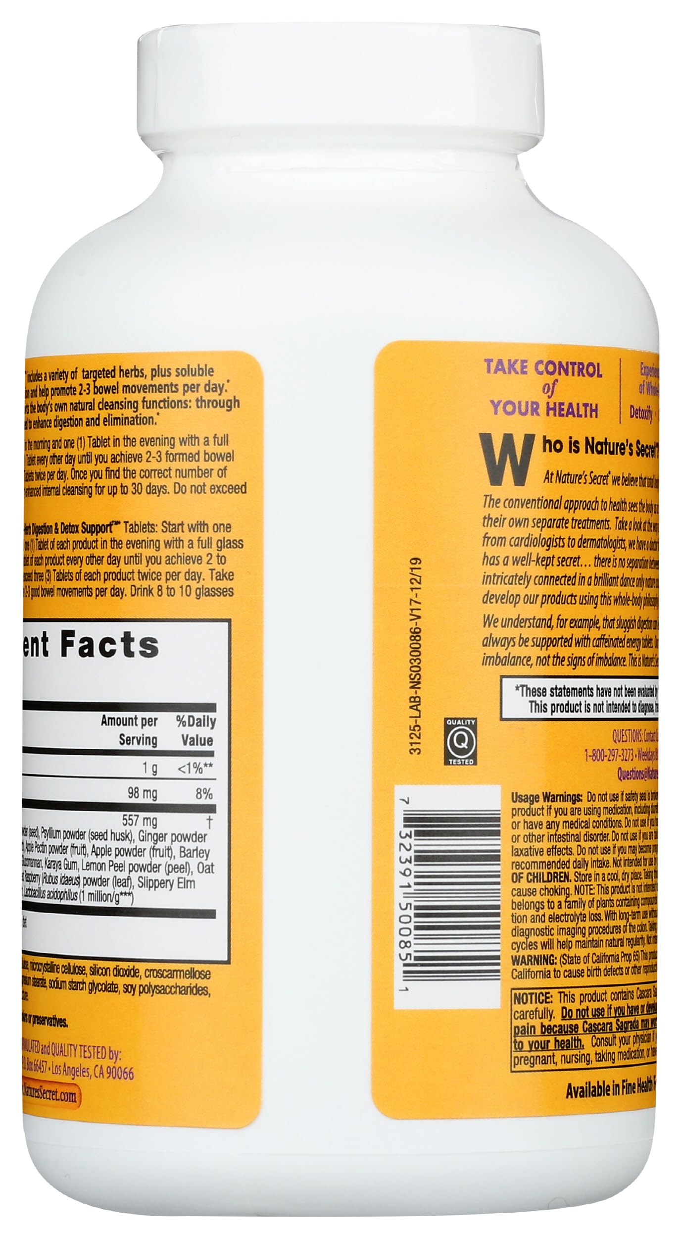 Irwin Naturals Nature's Secret Multi-Herb Colon Cleanse, 275 Tablets