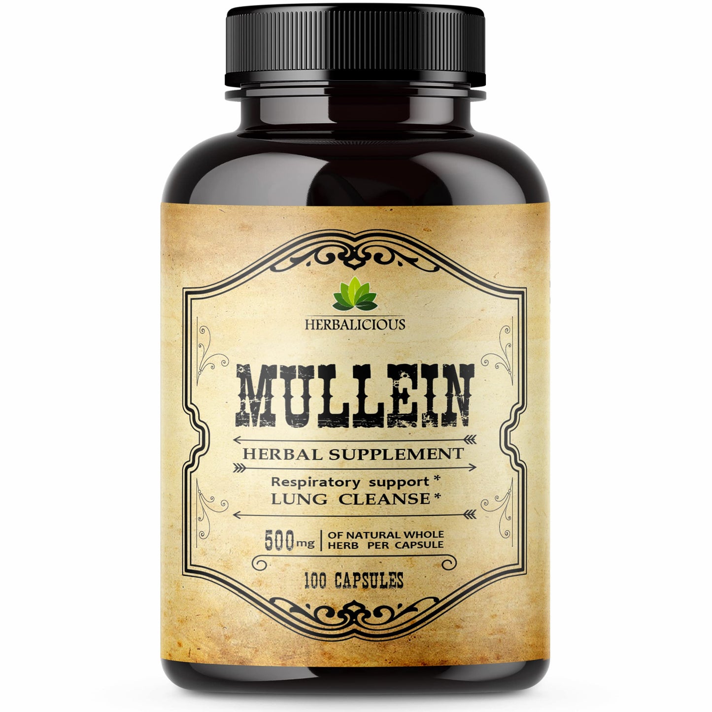 HERBALICIOUS Mullein Leaf Extract 100 Capsules