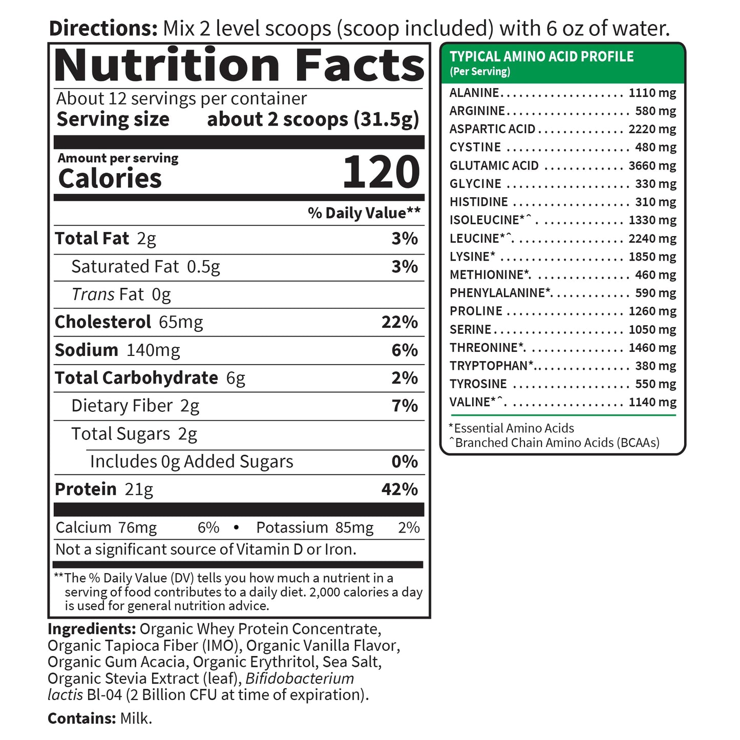 Garden of Life Sport Grass Fed Whey Protein Powder 20 Servings
