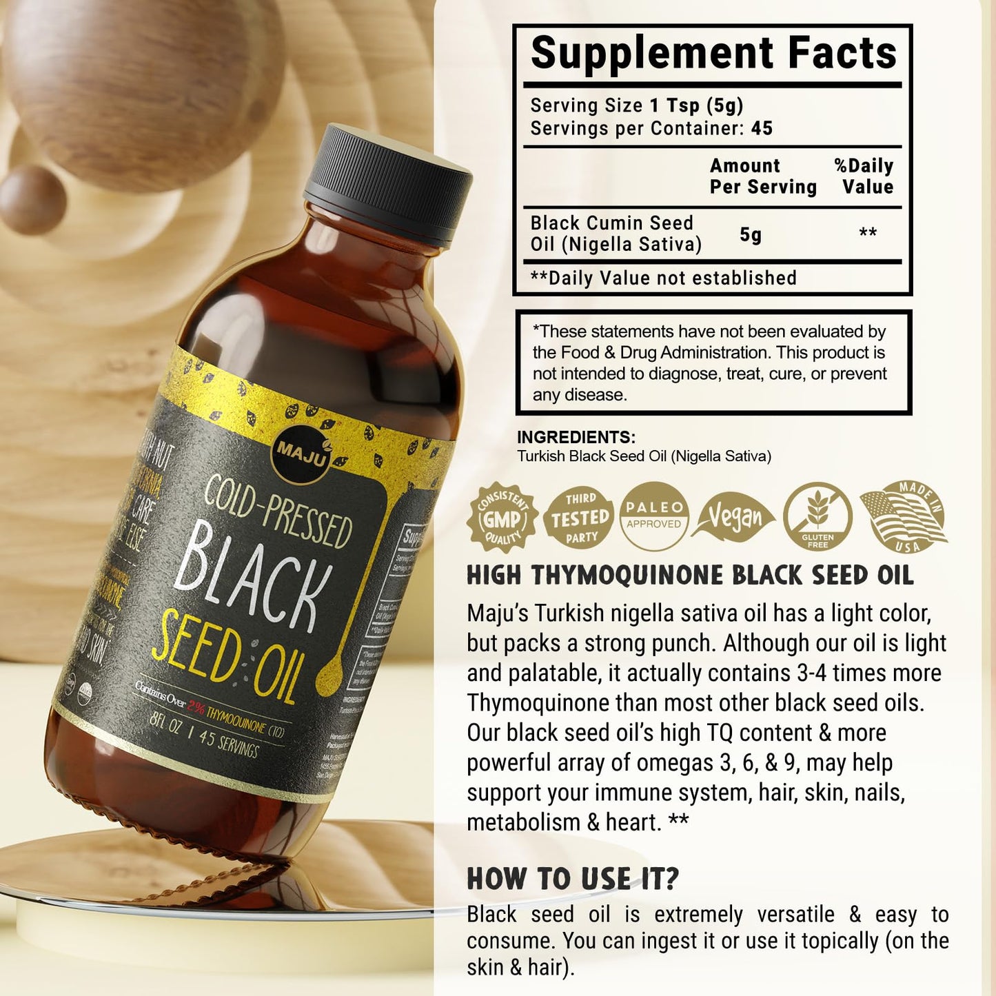 Maju Superfoods Black Seed Oil 3-in-1 Bundle Capsules & Gummies, 3 Count