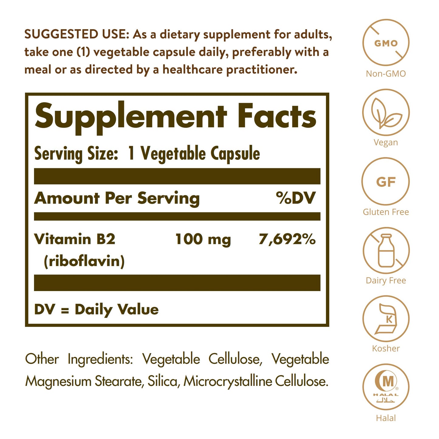 SOLGAR Vitamin B Bundle: B6 25 mg 100 Tablets; Sublingual B12 1000 mcg Nuggets 250 Count; B2 (Riboflavin) 100 mg 100 Vegetable Capsules, 450