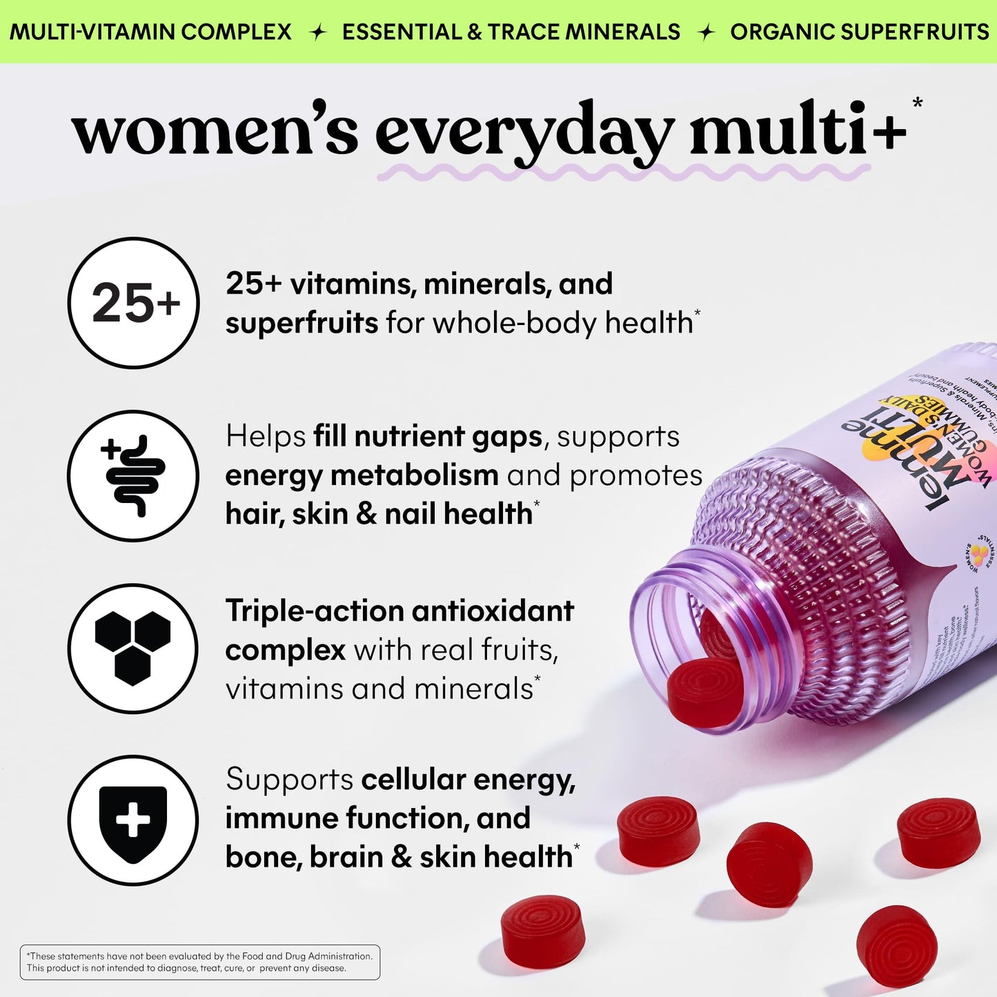 Lemme Women's Multivitamin Gummies 60 Count