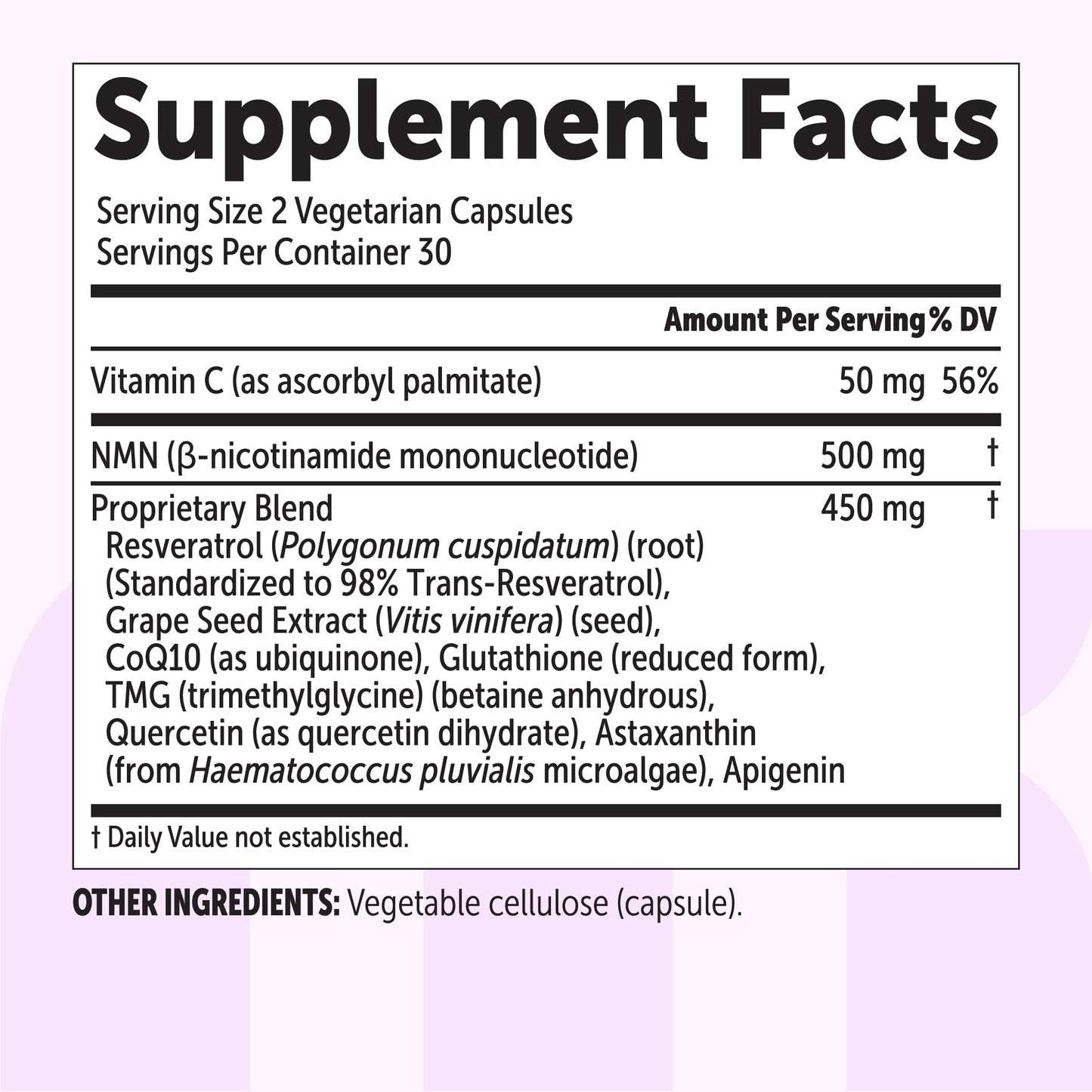 Micro Ingredients NMN Complex 1,000 mg Per Serving, 60 Veggie Capsules