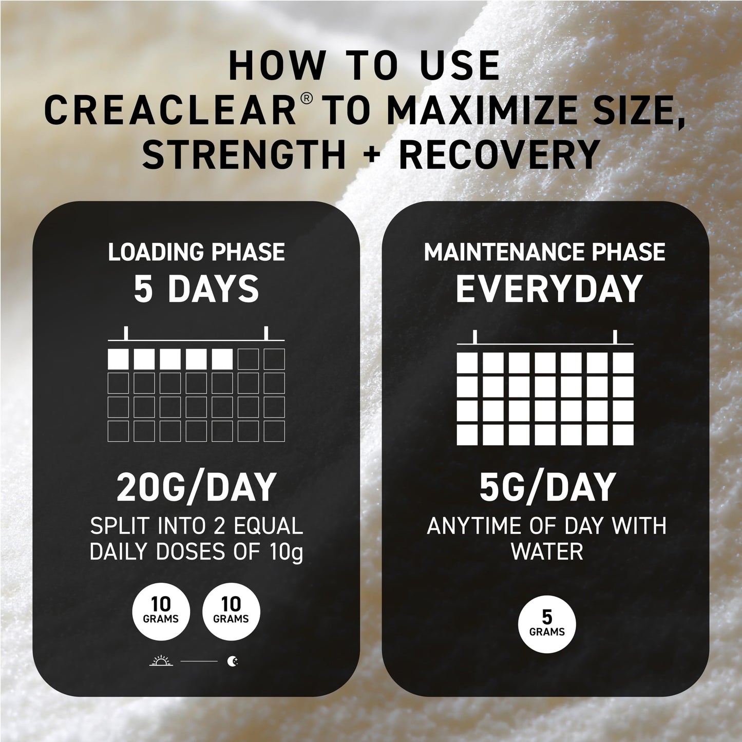 Kaged CreaClear Creatine Monohydrate Powder 30 Servings