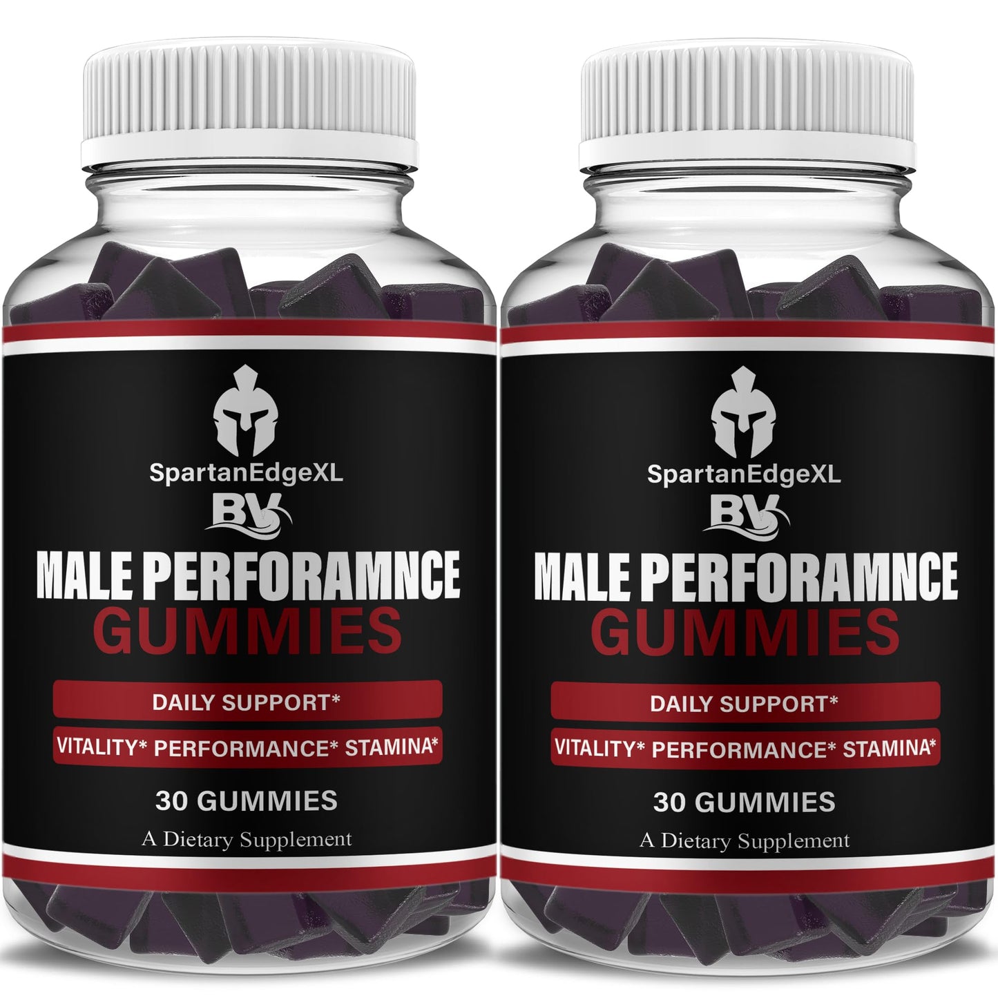 BLUE VIBE Spartan Edge XL Daily Shilajit and Manuka Honey Gummy Supplement, 60 Gummies